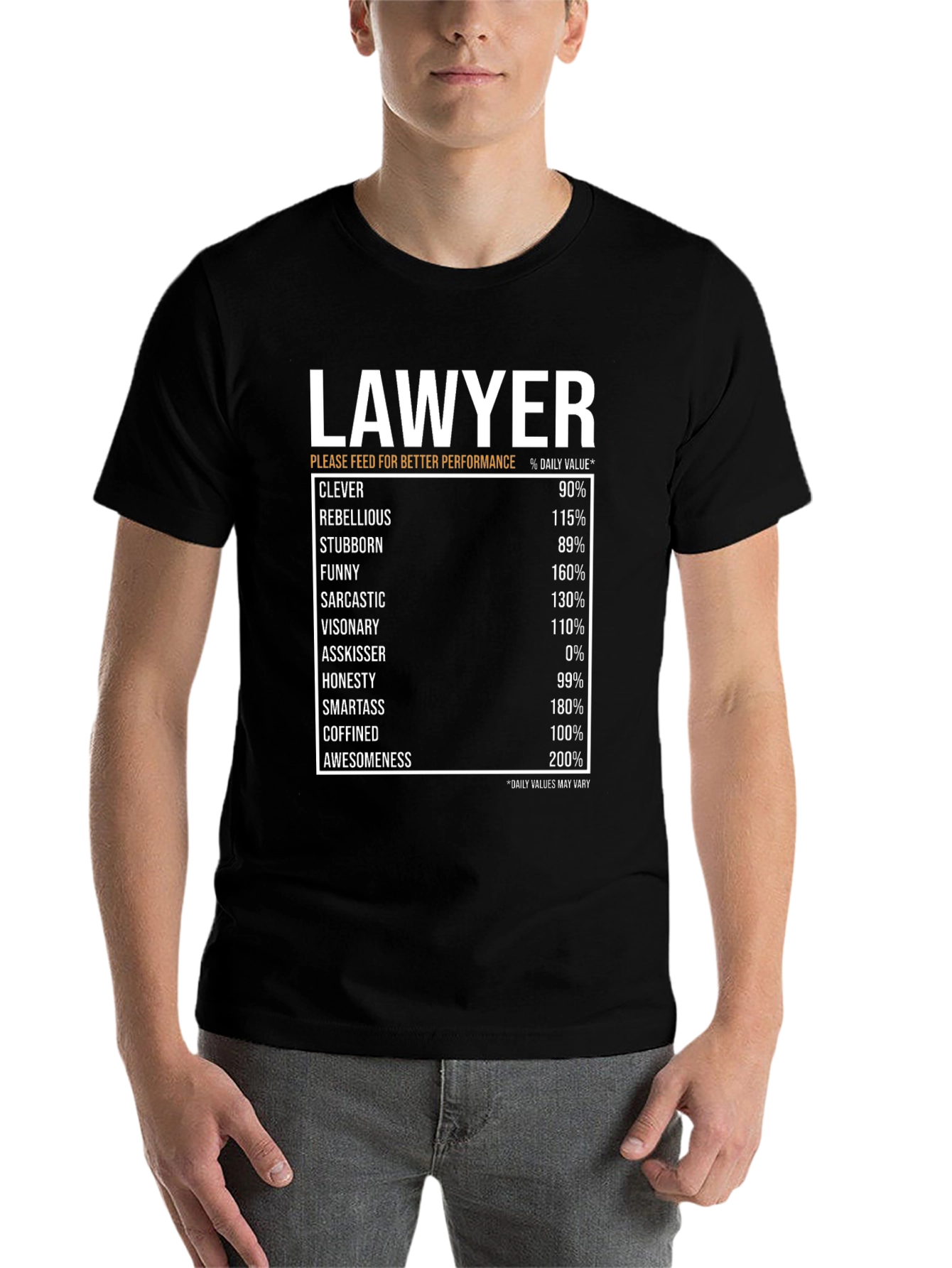 Black Lawyer Daily Value T-Shirt - Clever, Rebellious, Funny view 7