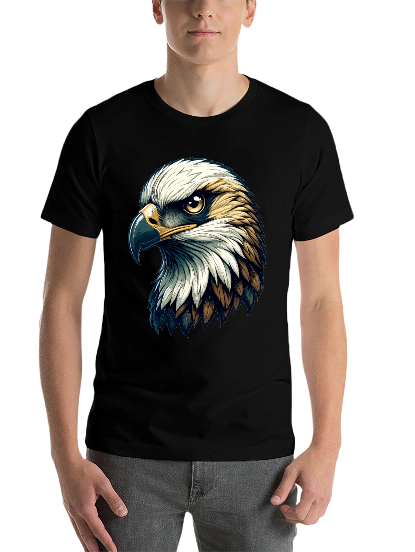 Black Eagle Graphic T-Shirt - Bold Statement Tee view 7