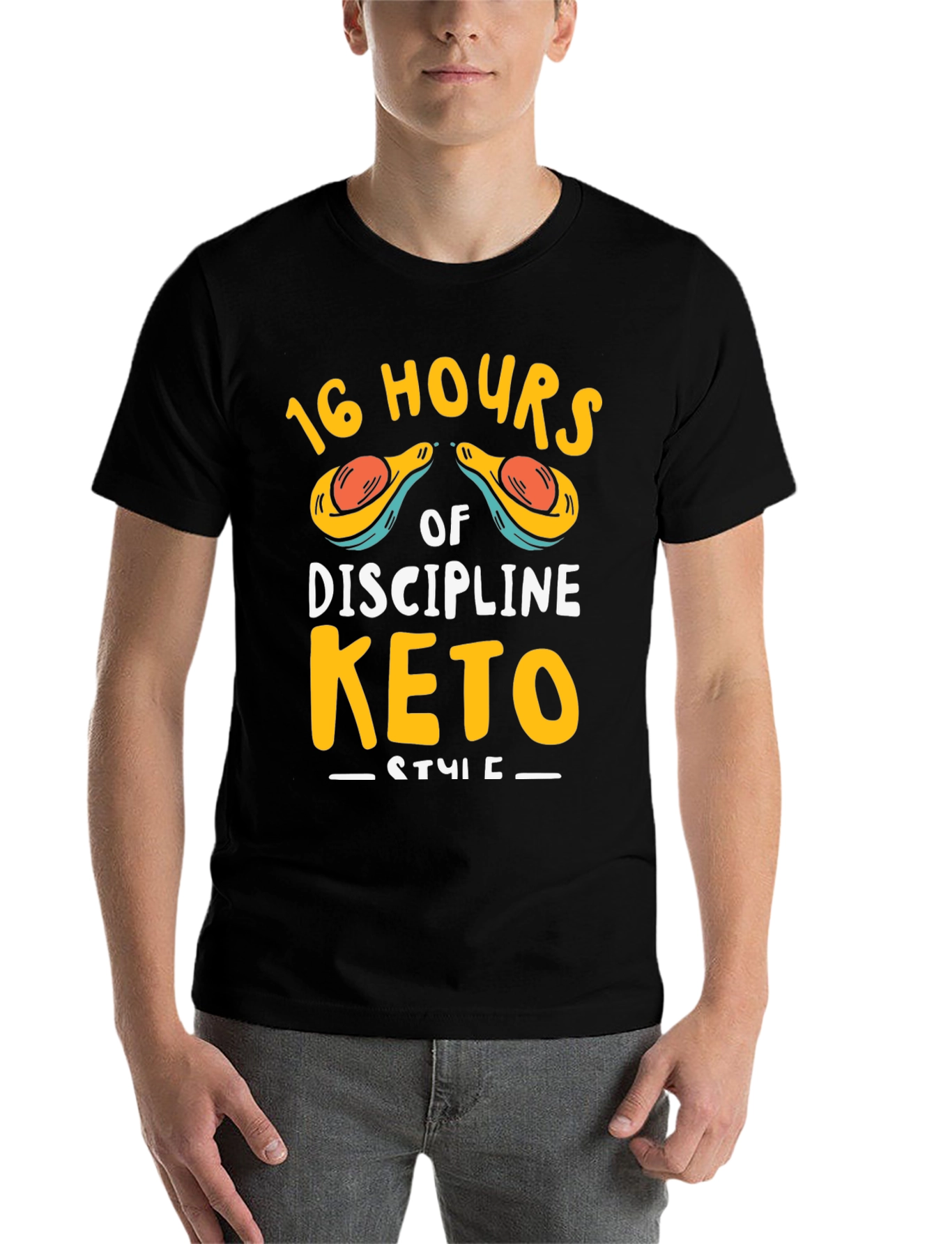 16 Hours of Discipline Keto Style T-Shirt - 7