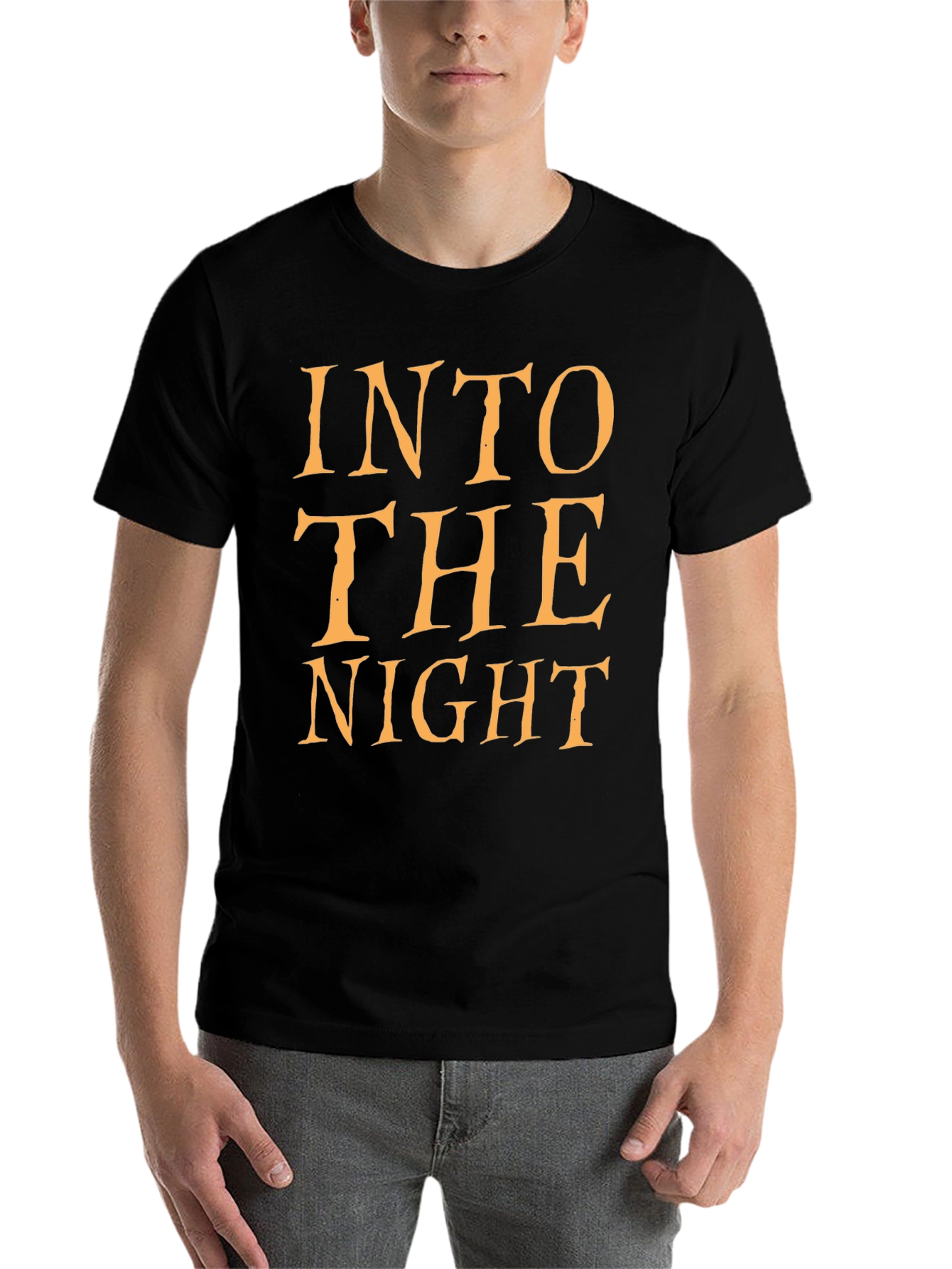 Black Into The Night Black Graphic T-Shirt view 7