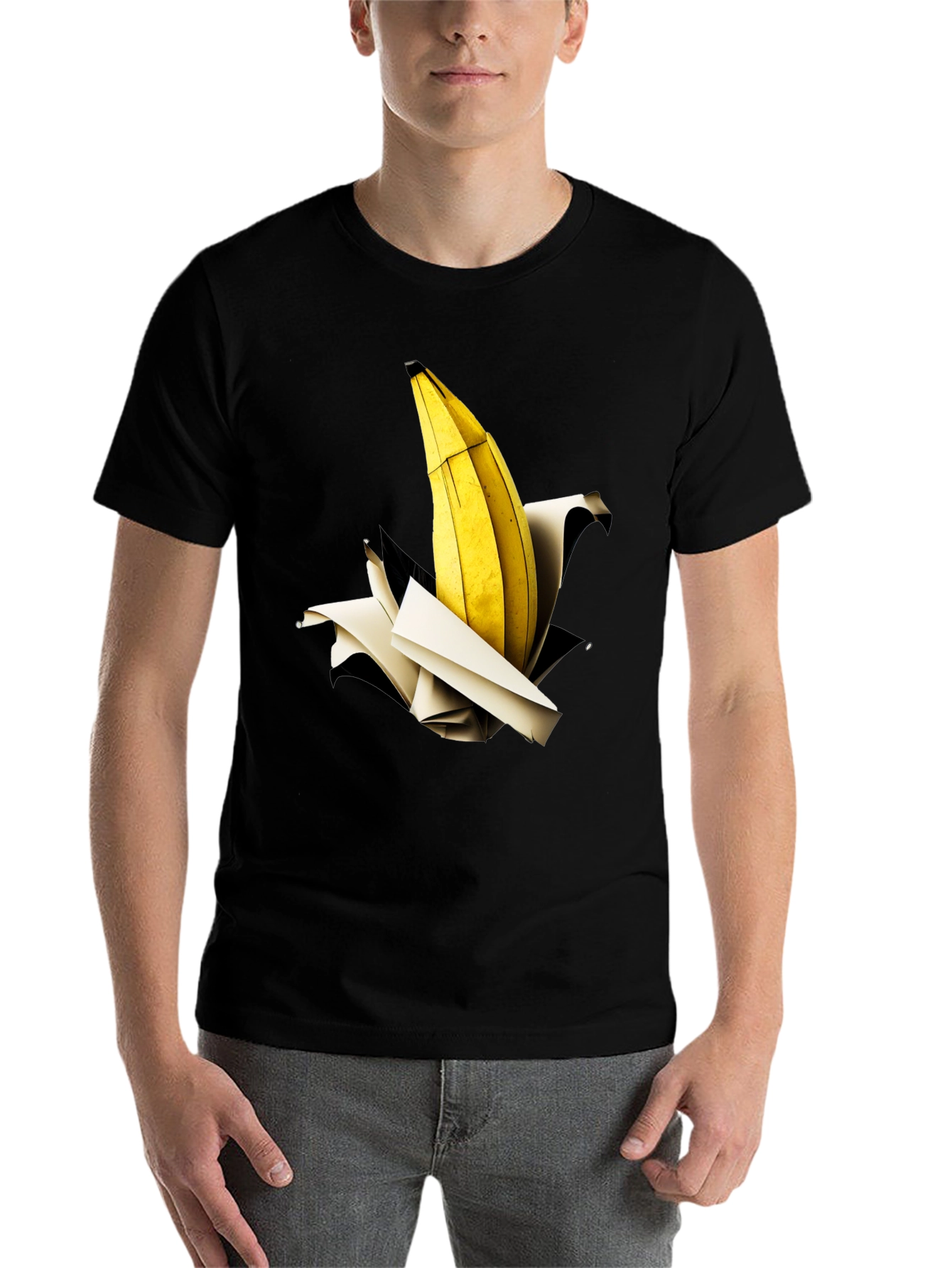 Black Banana Explosion Graphic Tee - Unique Print view 7