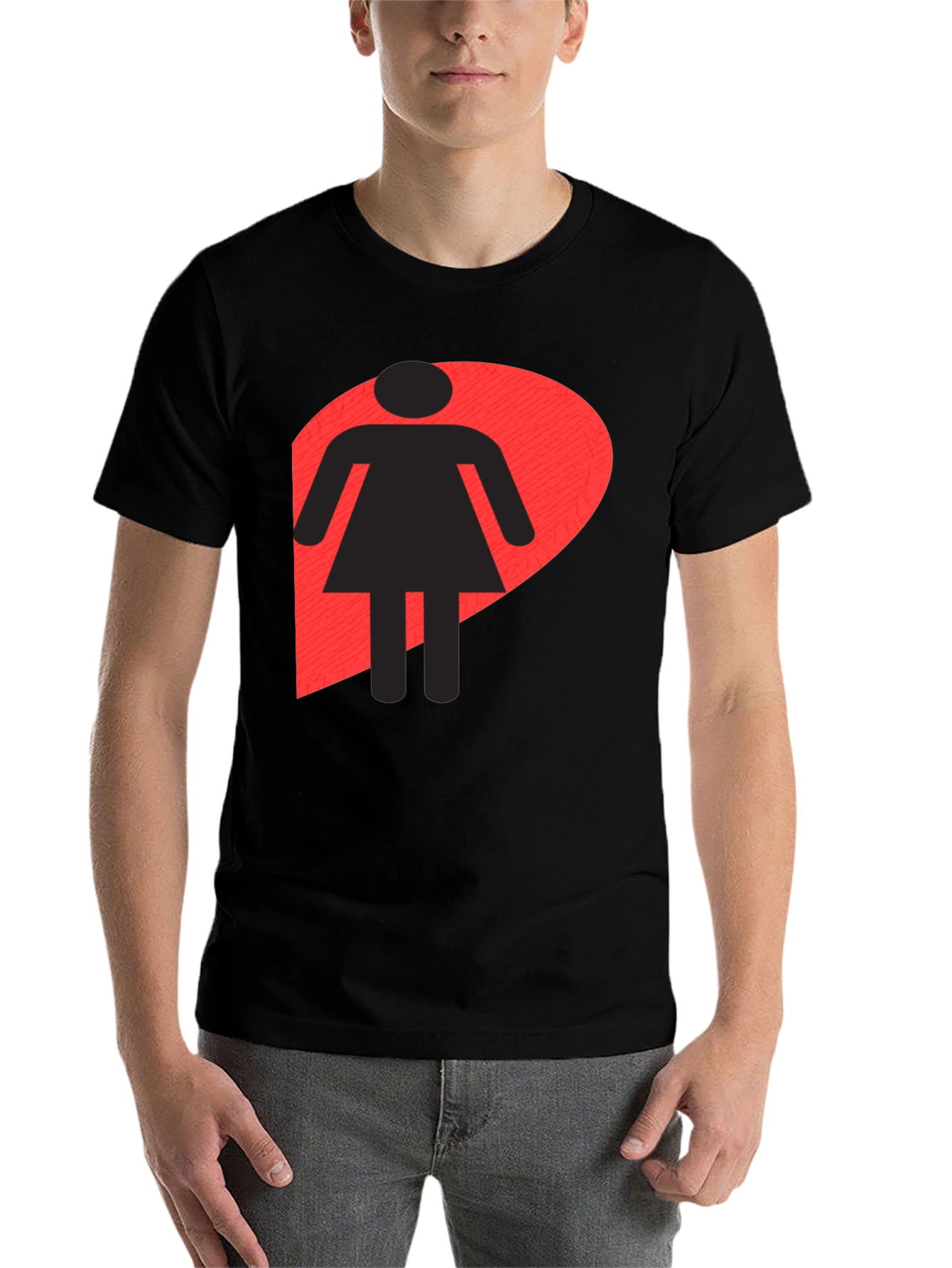 Black Girl Logo Black T-Shirt - Unisex Style view 7