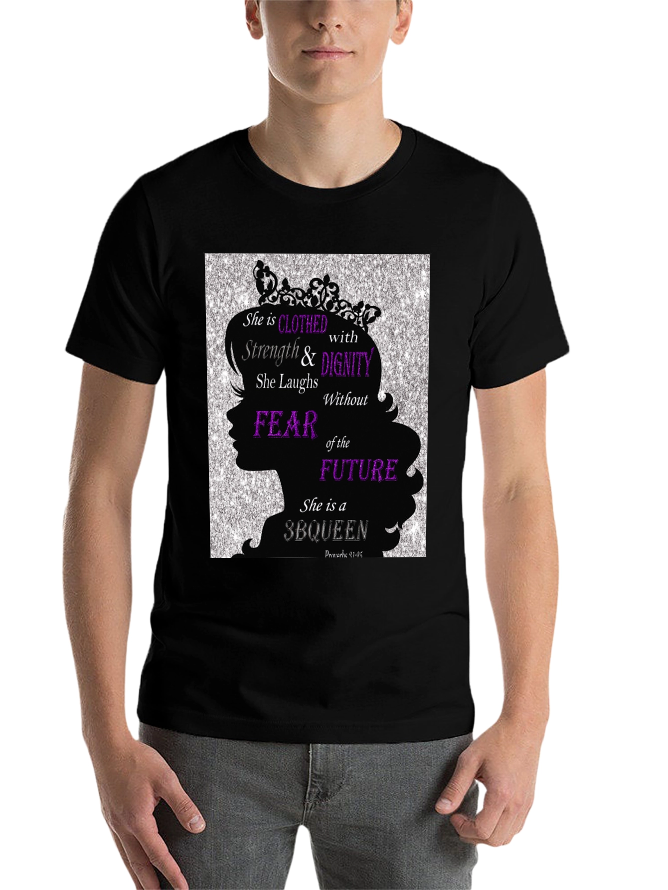 Black Empowered Woman T-Shirt: Strength & Dignity view 7