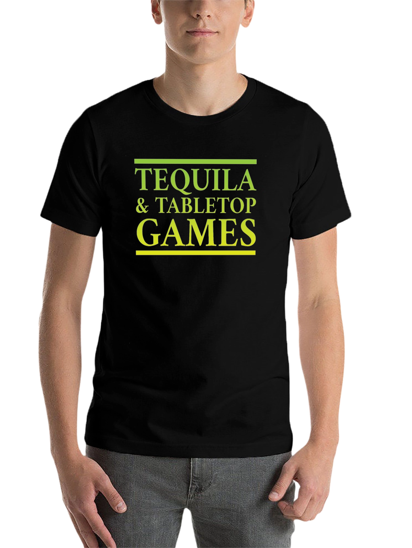 Black Tequila & Tabletop Games Black T-Shirt view 7