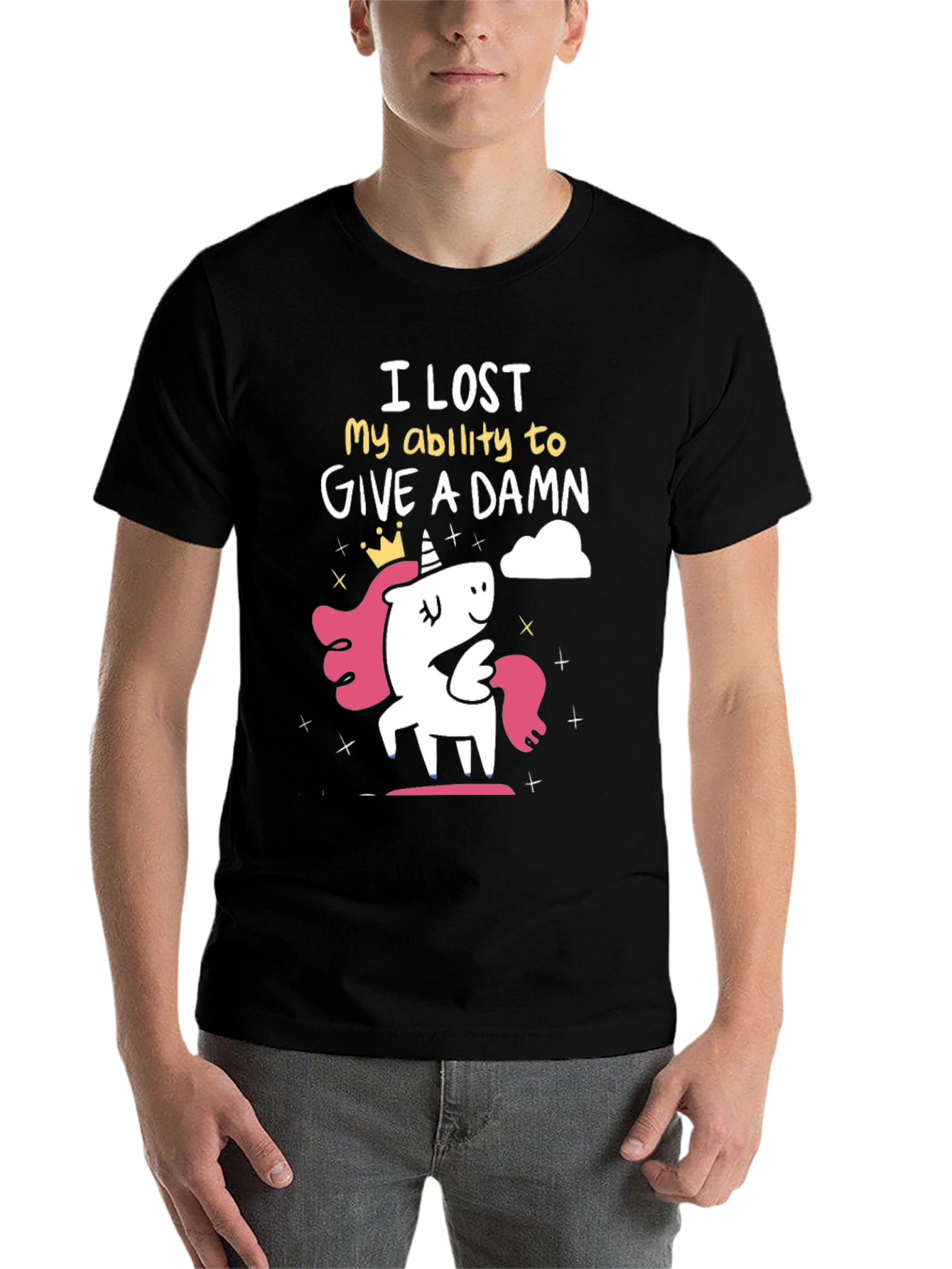 Black I Lost My Ability T-Shirt view 7