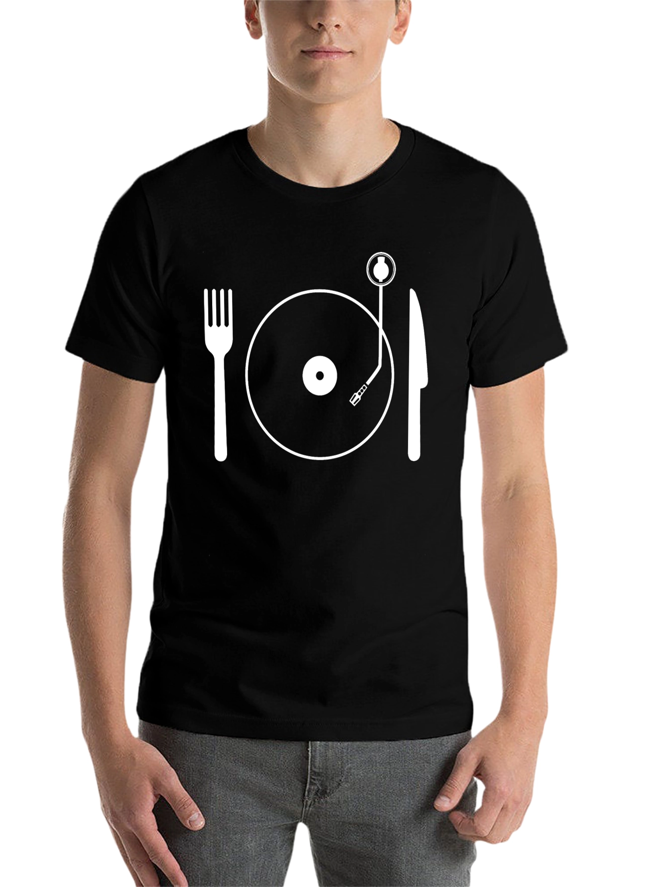 Black Music and Food T-Shirt view 7