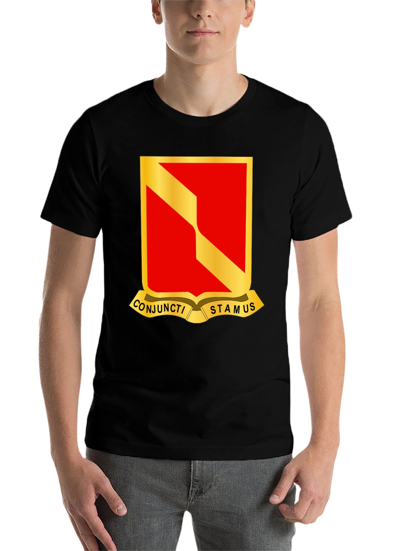Black Conjucti Stamus T-Shirt - Military Pride view 7