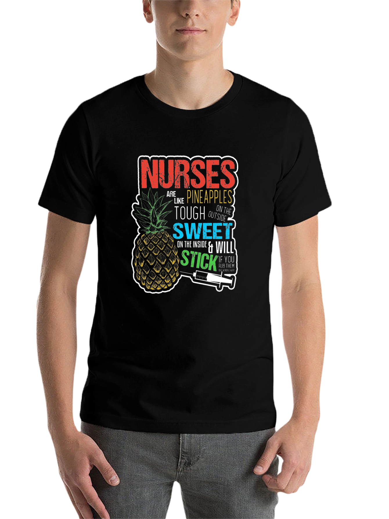 Black Nurses are Like Pineapples T-Shirt view 7
