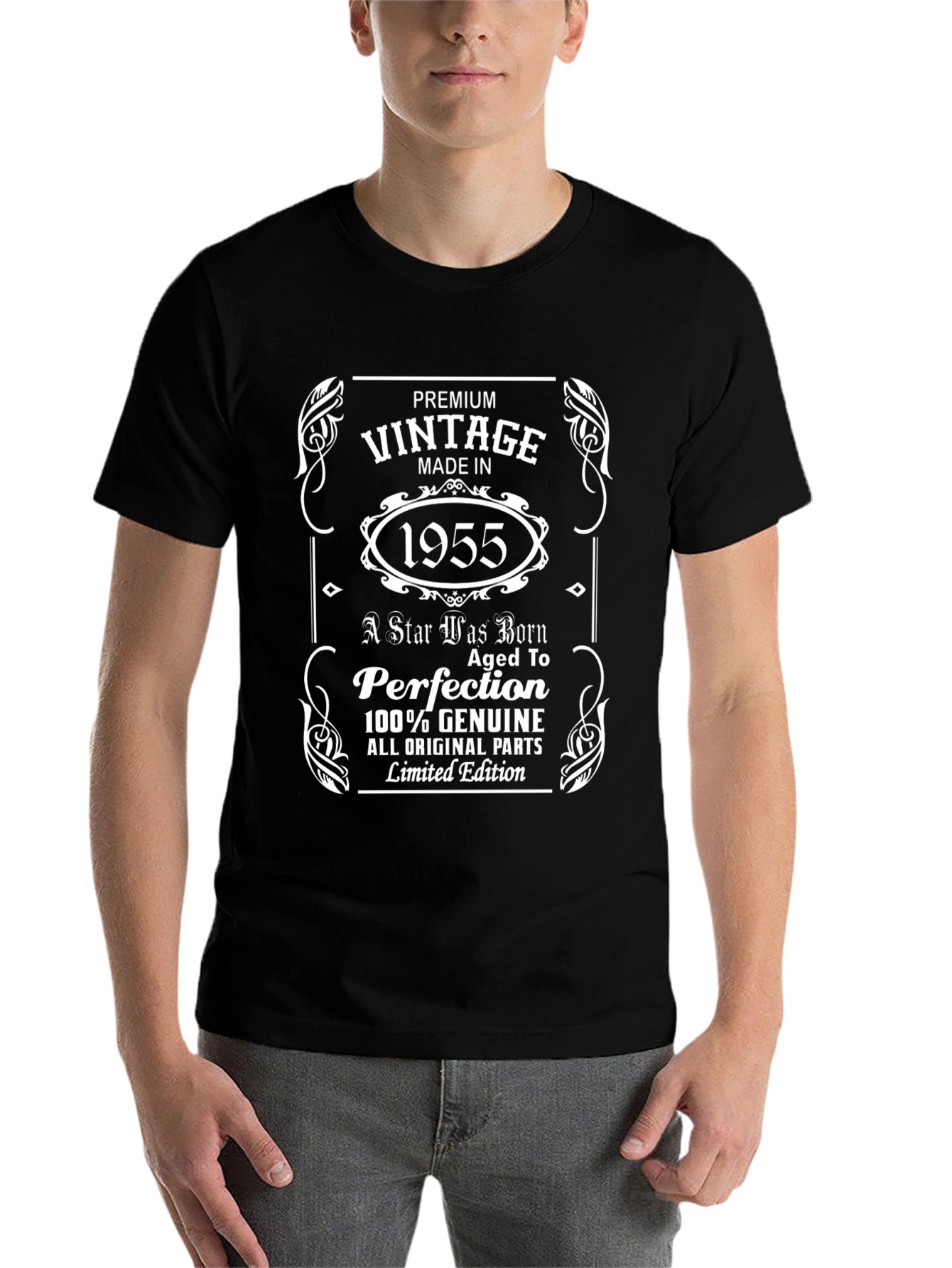 Black Vintage 1955 Premium T-Shirt - Limited Edition view 7