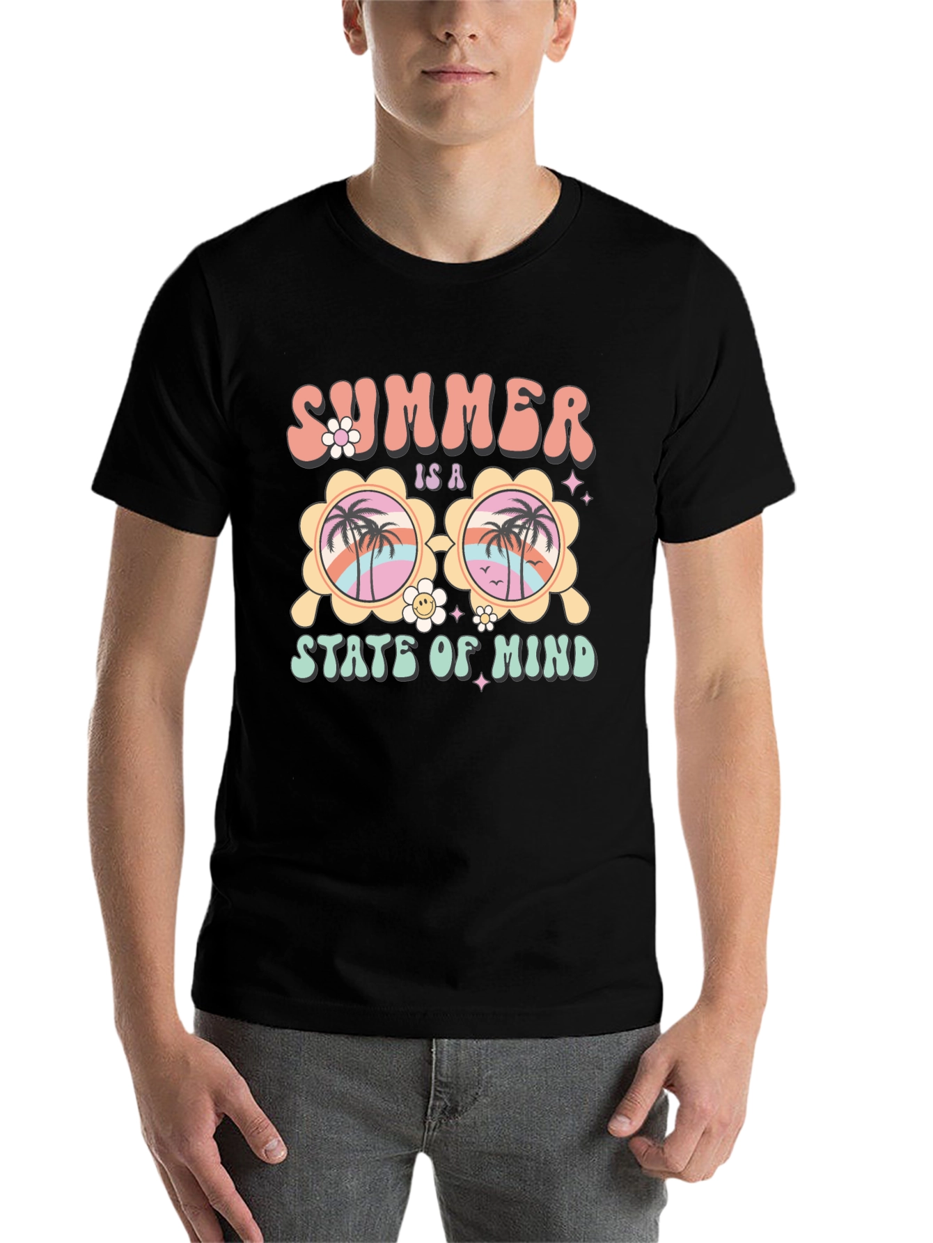 Black Summer State of Mind Graphic Tee view 7