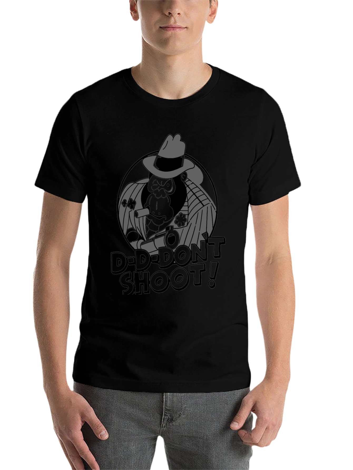 Black Dont Shoot Gorilla Graphic T-Shirt view 7