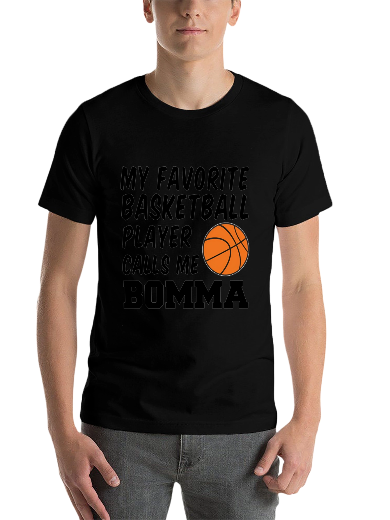 Black Basketball Bomma T-Shirt view 7