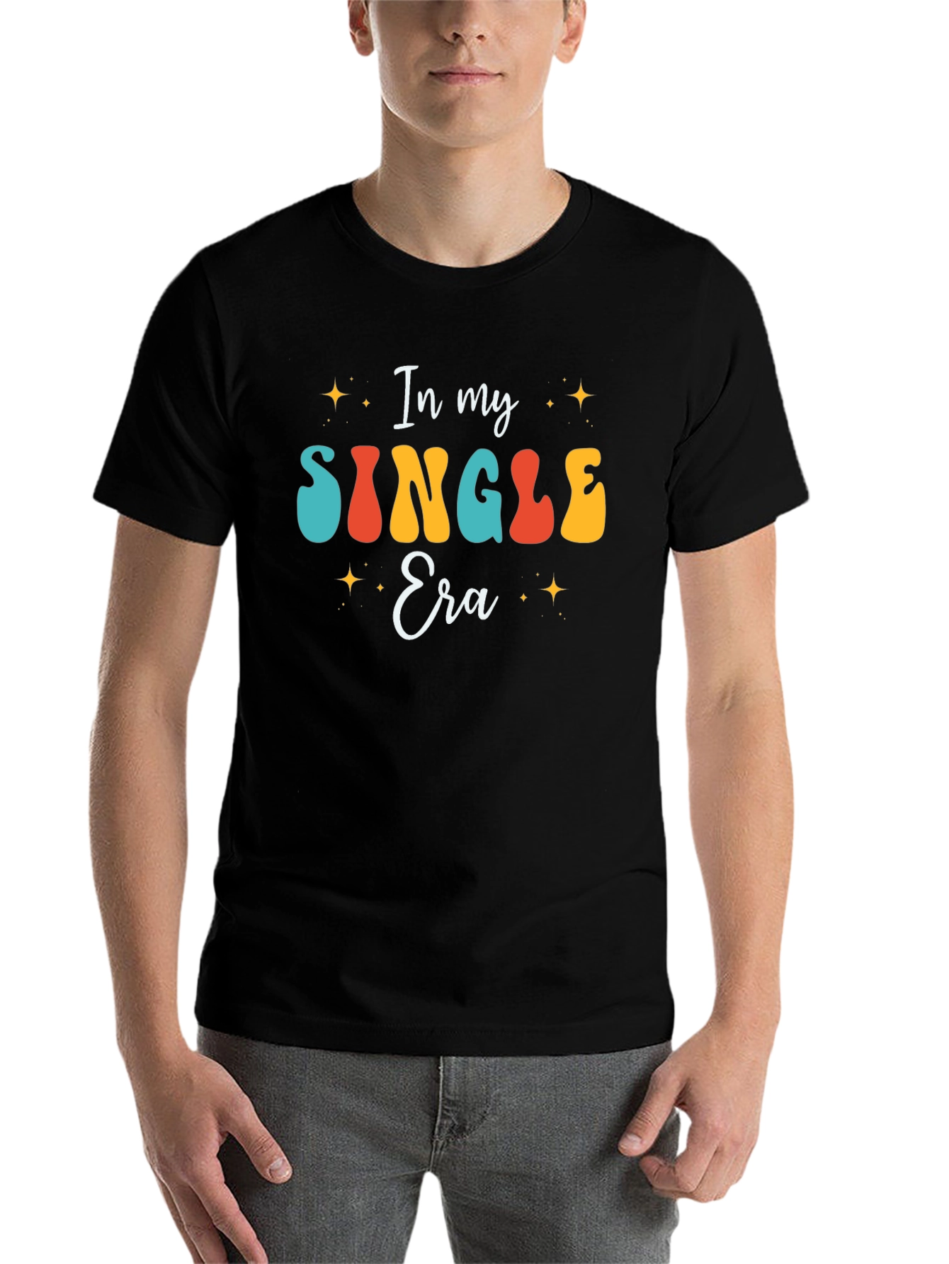 Black In My Single Era Graphic T-Shirt view 7