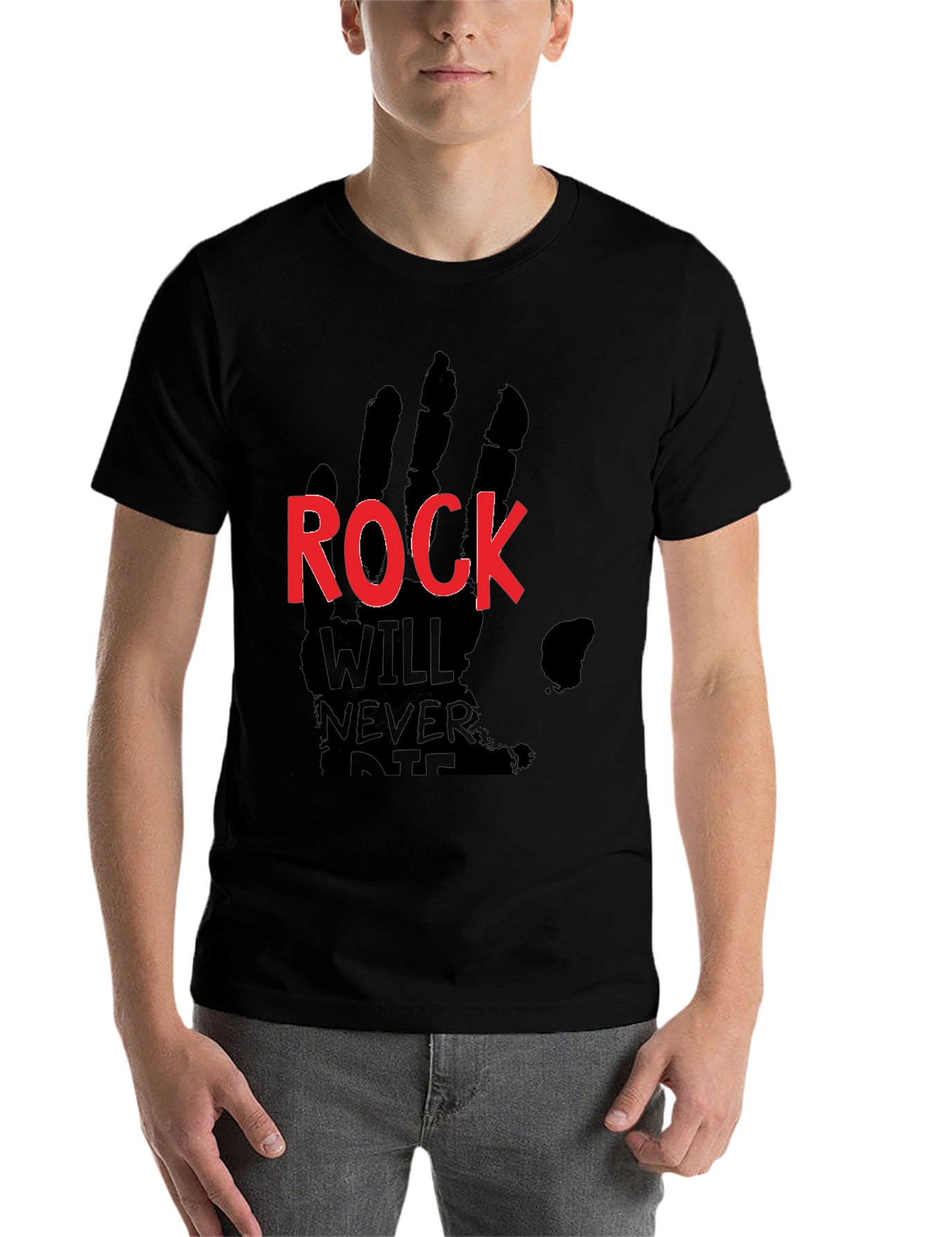 Black Rock Will Never Die Black T-Shirt view 7