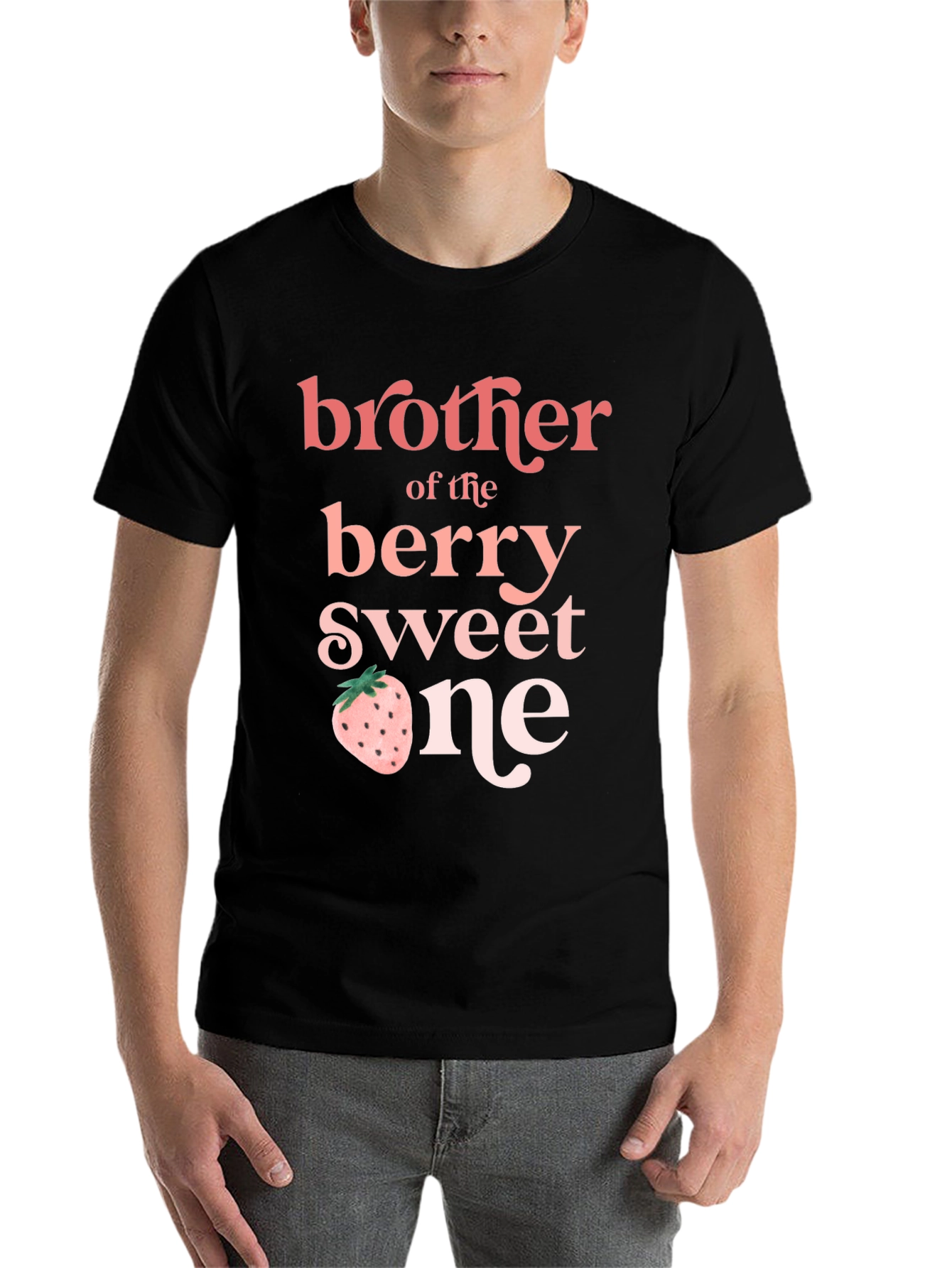 Black Brother of the Berry Sweet One T-Shirt view 7
