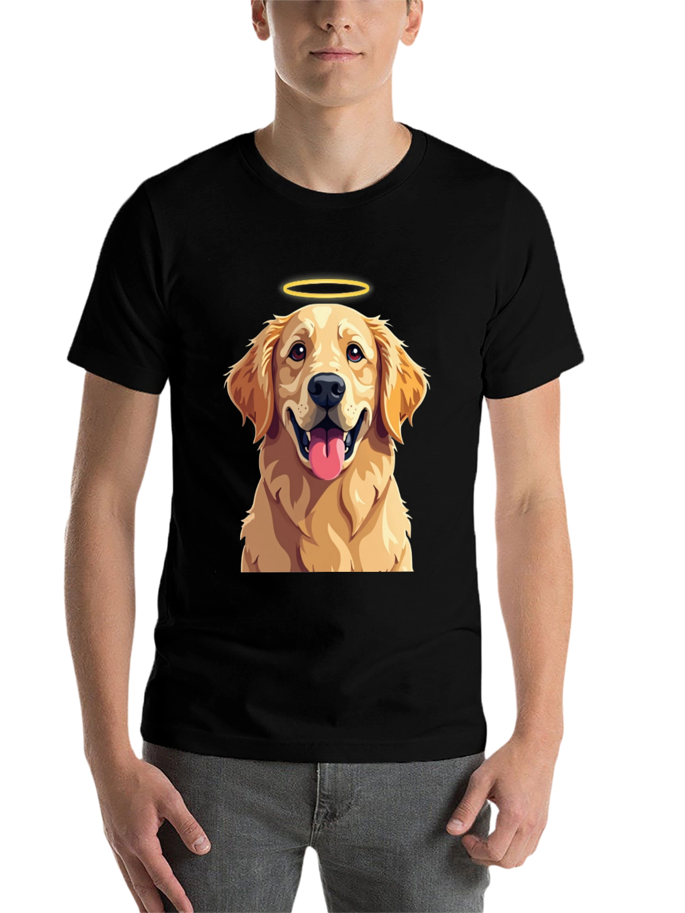 Angel Golden Retriever T-Shirt - Cute Dog Tee - 7