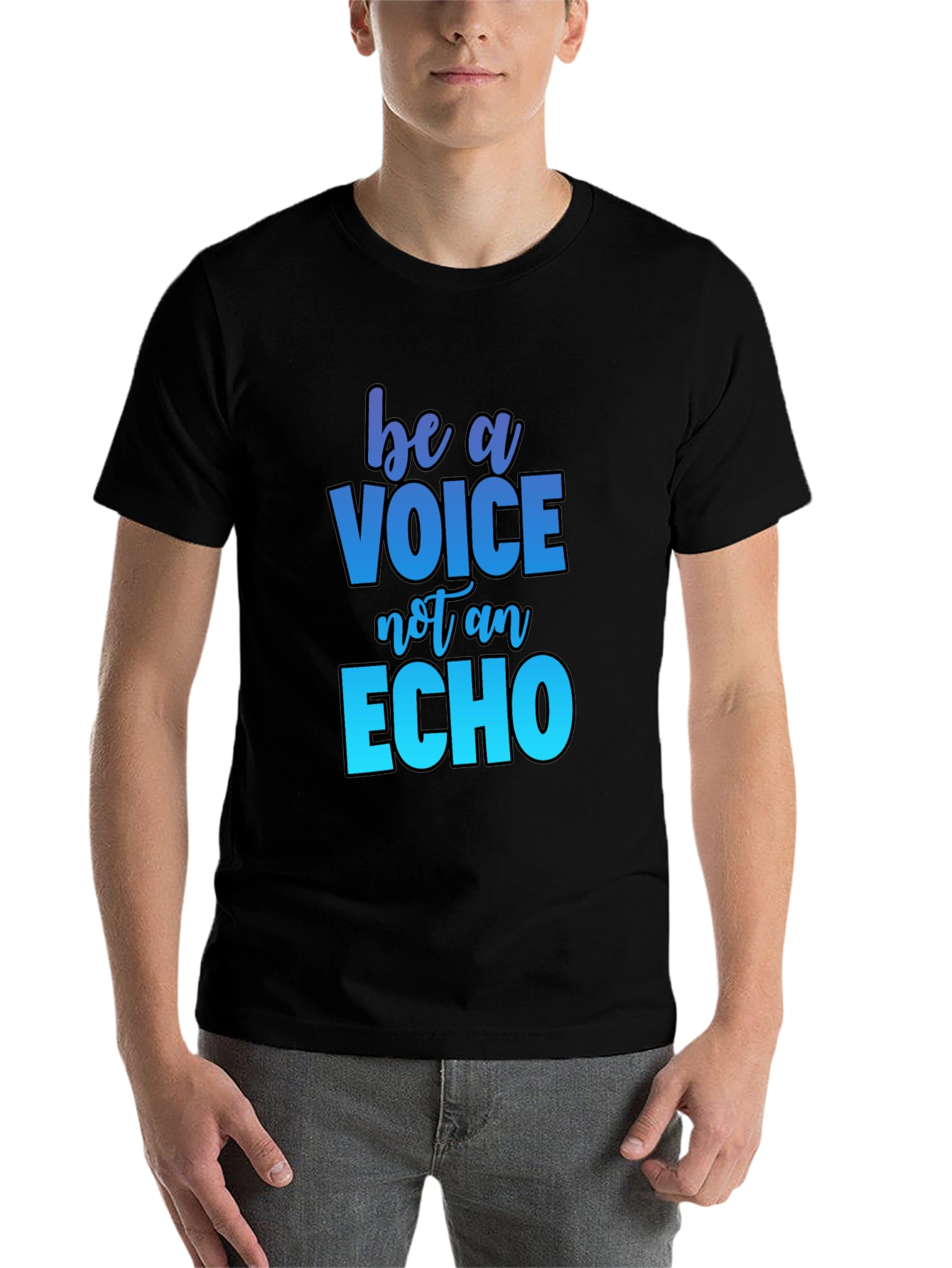 Black Be A Voice T-Shirt view 7