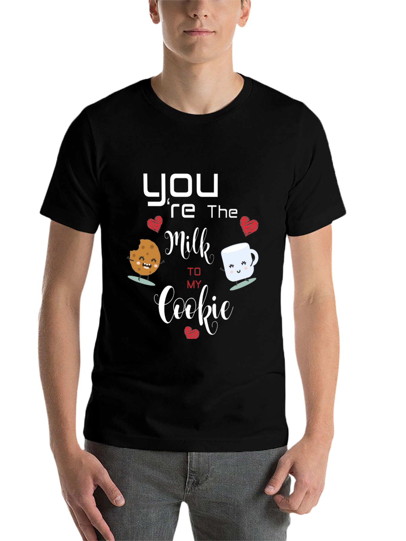 Black You're the Milk to My Cookie T-Shirt view 7