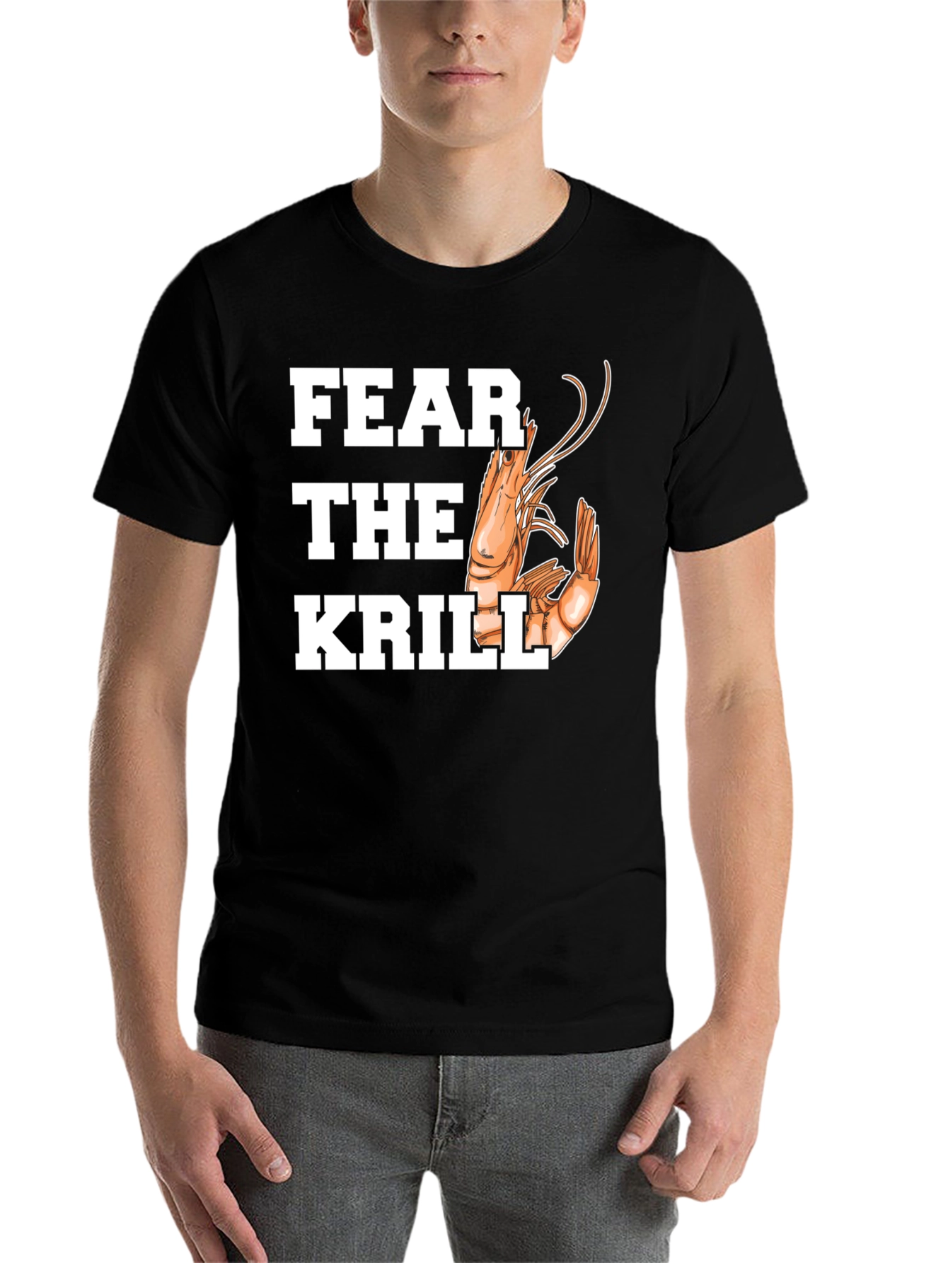 Black Fear the Krill Graphic Tee view 7