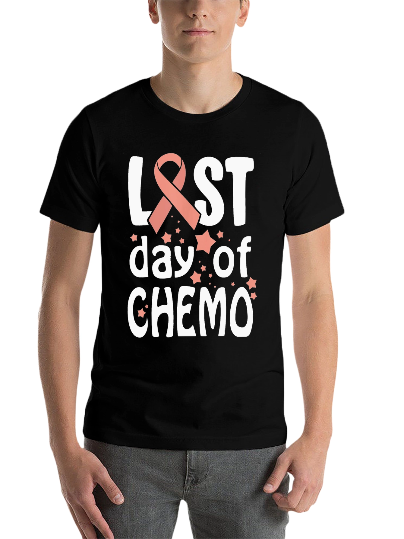 Black Last Day of Chemo T-Shirt - Cancer Awareness  view 7