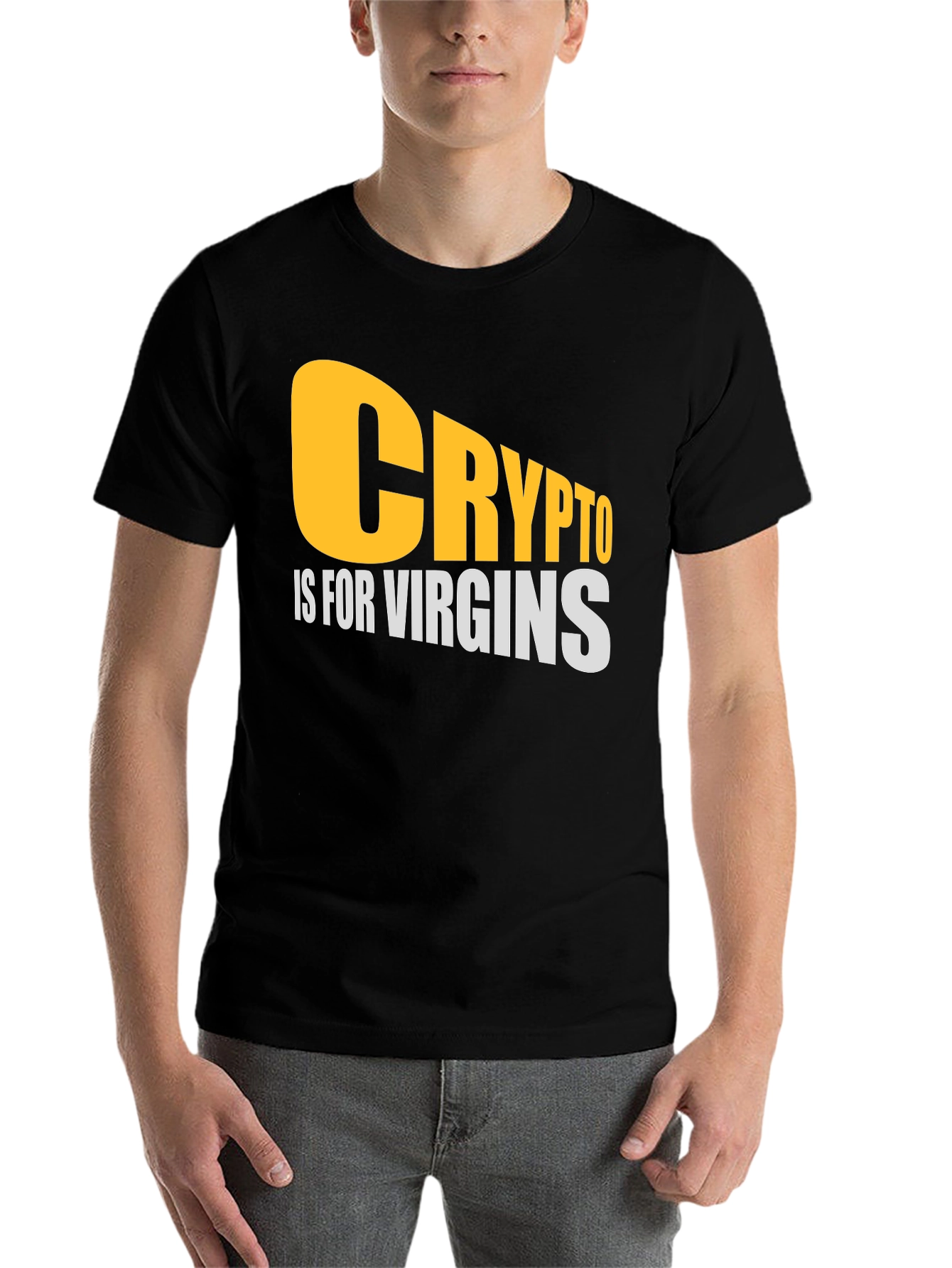 Black Crypto is for Virgins Graphic T-Shirt view 7