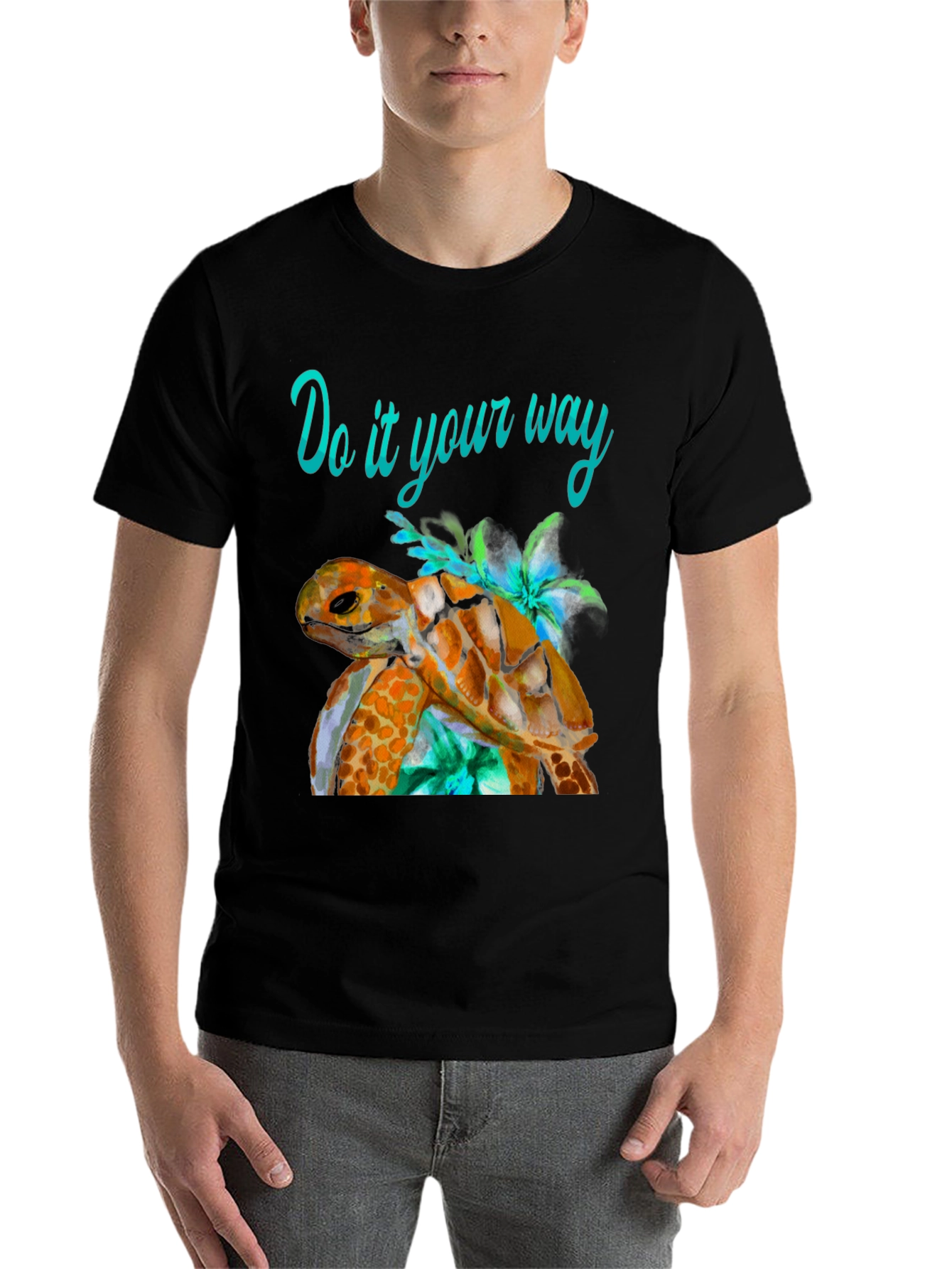 Black Turtle Graphic Tee - Do It Your Way view 7