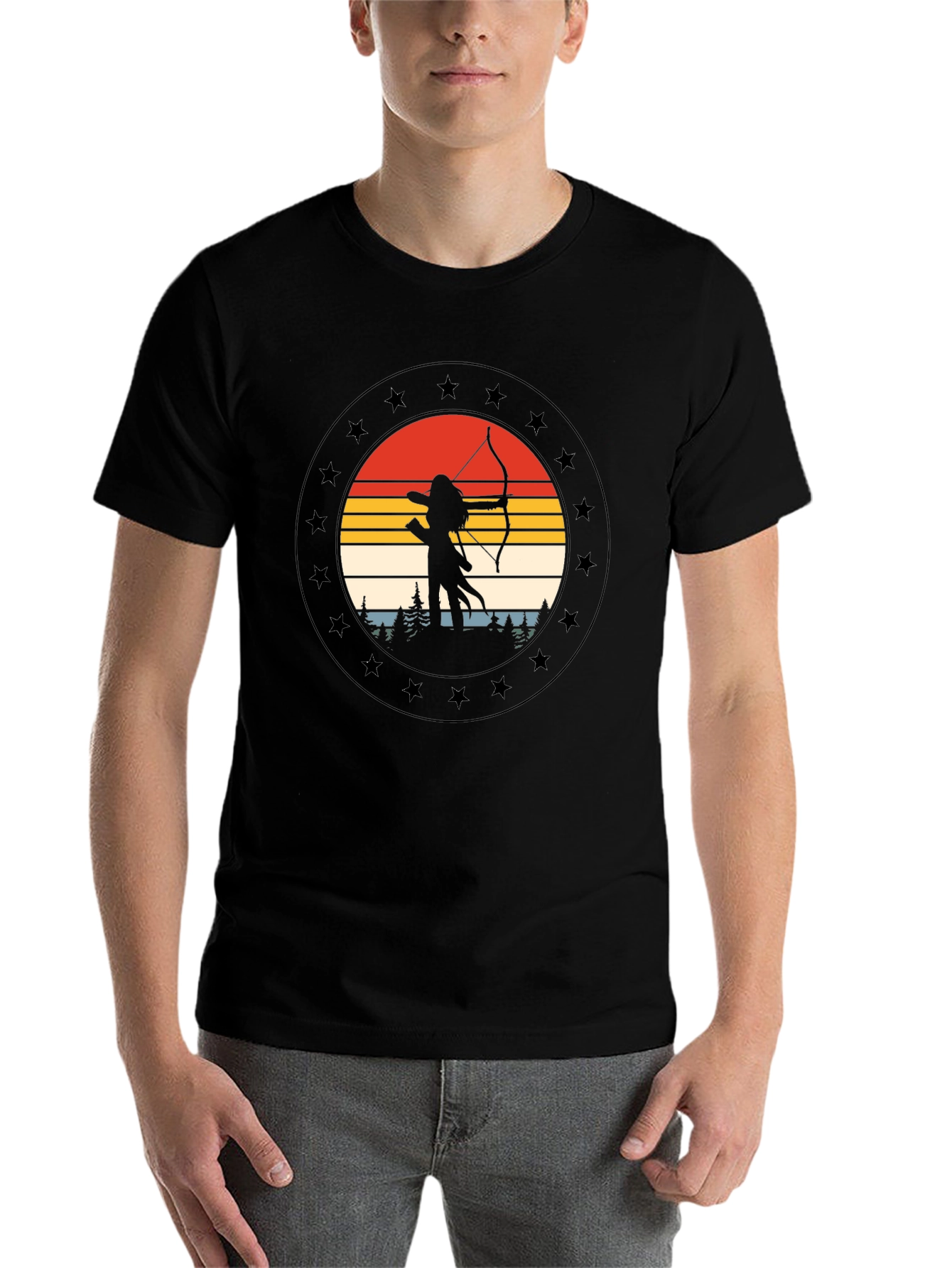 Black Archer Silhouette T-Shirt view 7