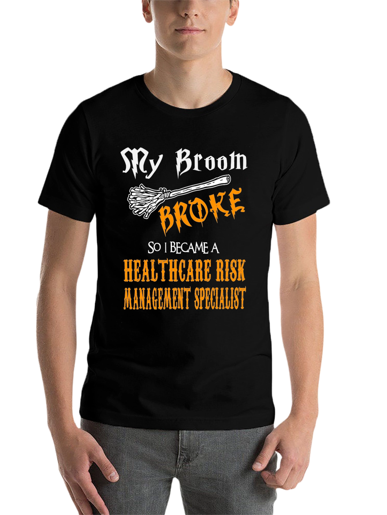 Black Healthcare Risk Specialist T-Shirt view 7