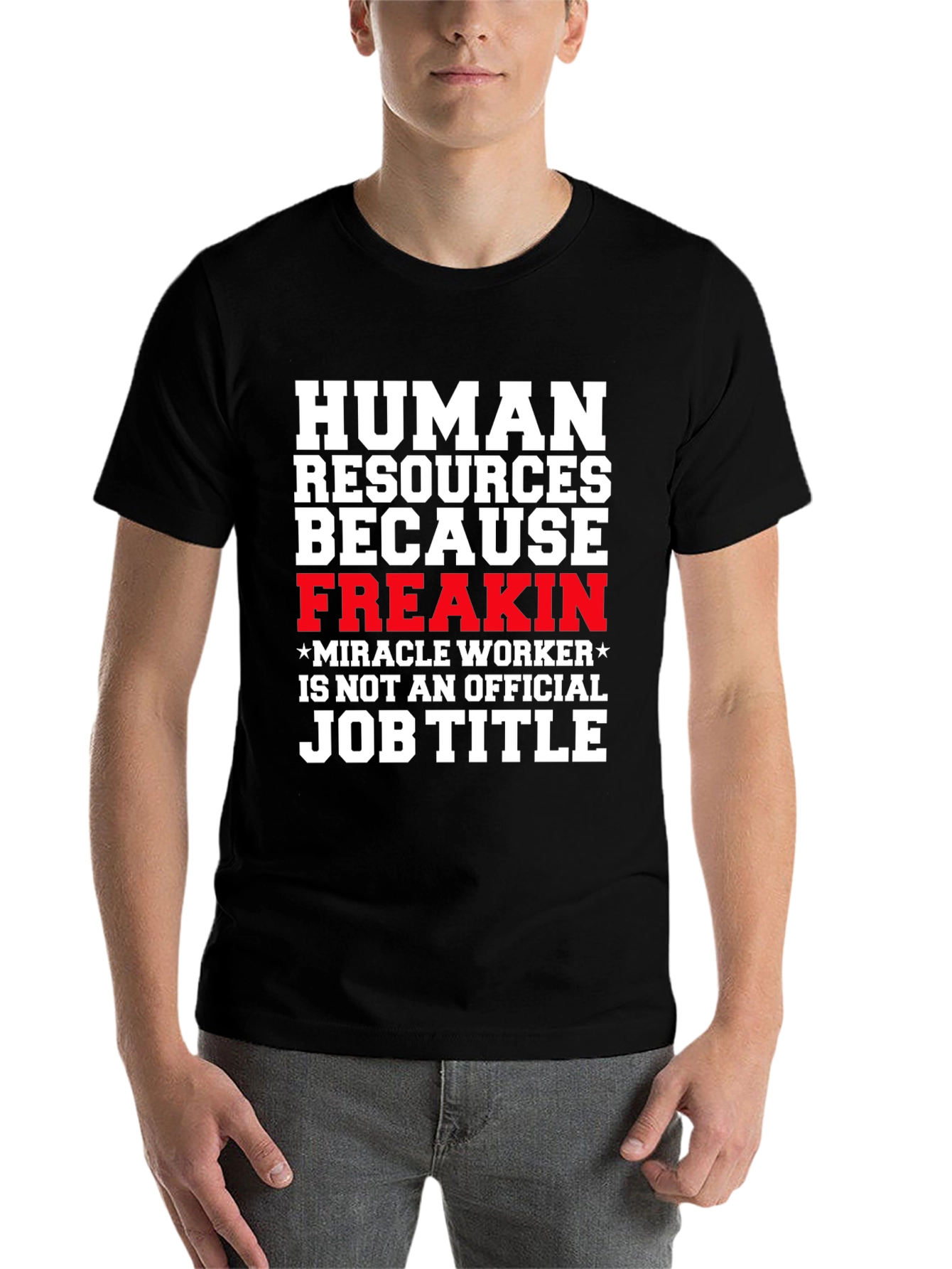 Black Human Resources Funny Job Title Graphic Tee view 7