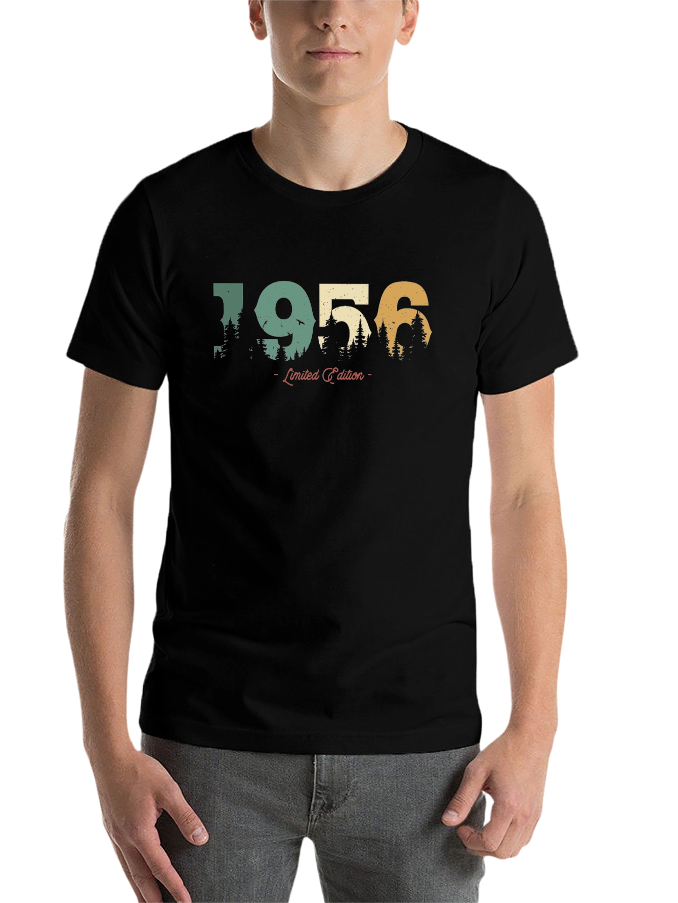 Black Vintage 1956 Limited Edition T-Shirt view 7