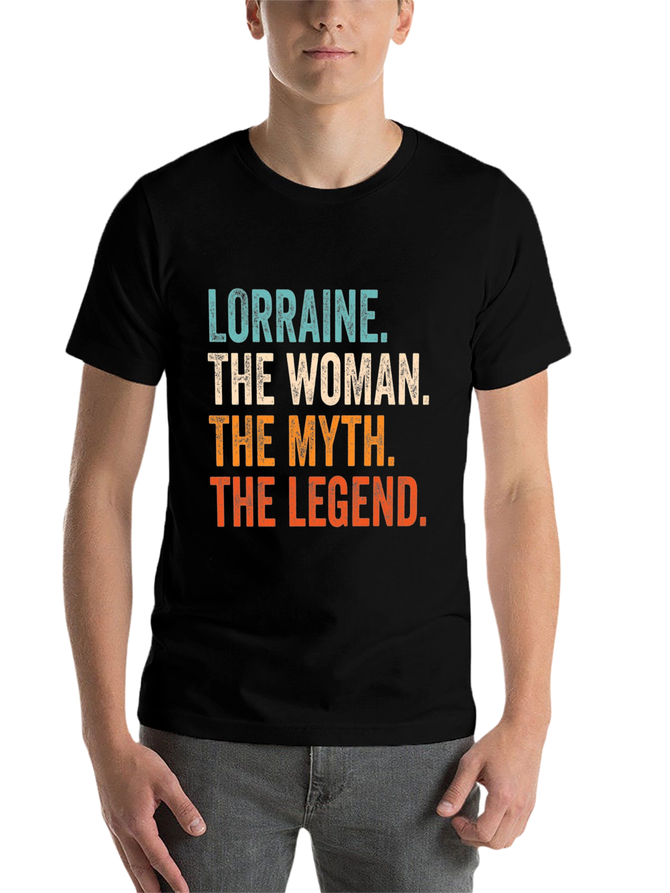 Black Lorraine: The Woman, The Myth, The Legend T-Shirt view 7