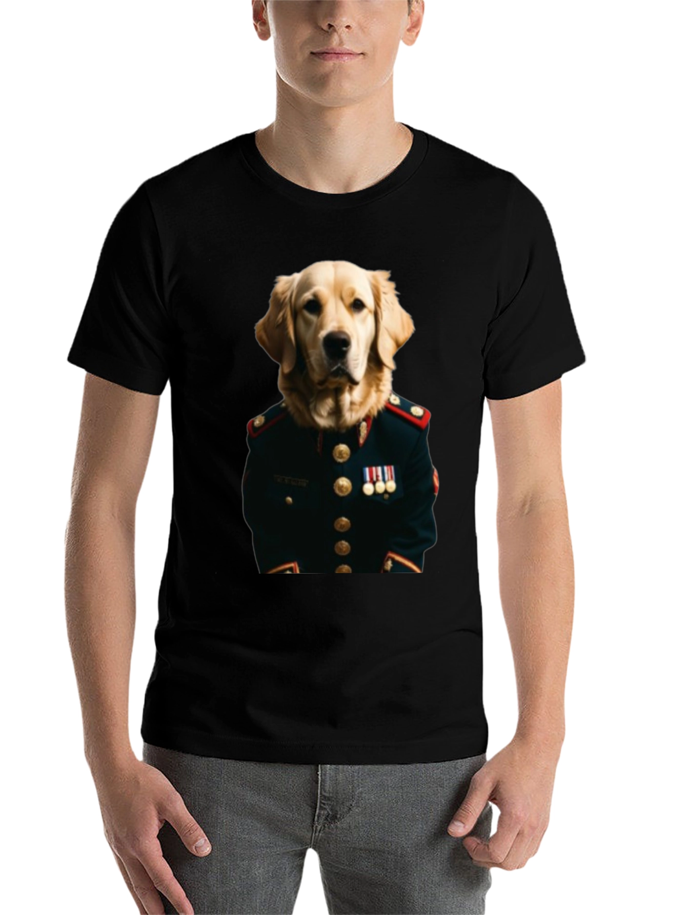 Black Dog General Graphic Tee - Unique Animal Lover Shirt view 7