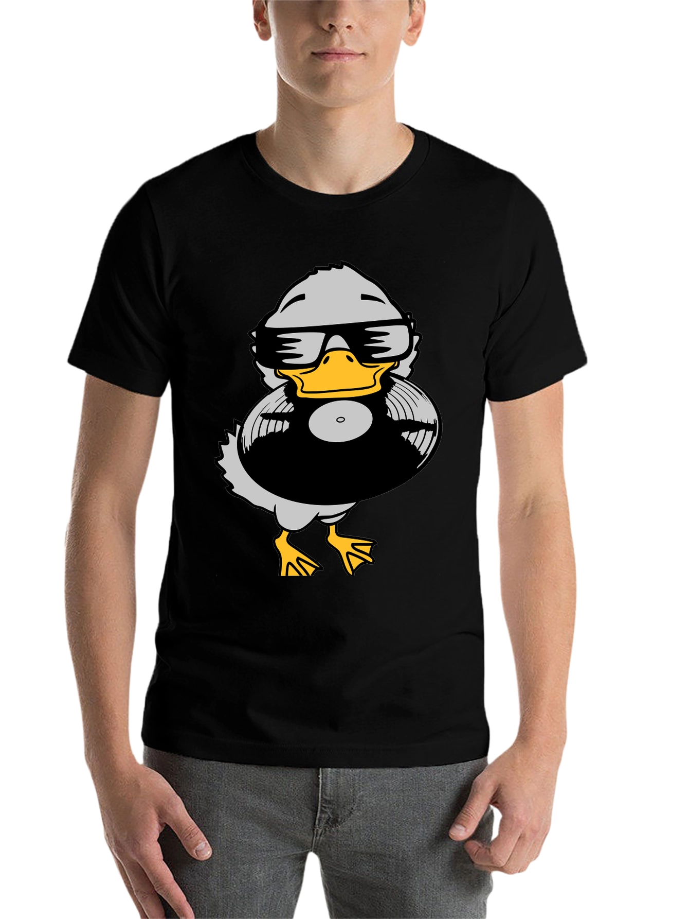 Black Duck DJ Graphic Tee - Black view 7