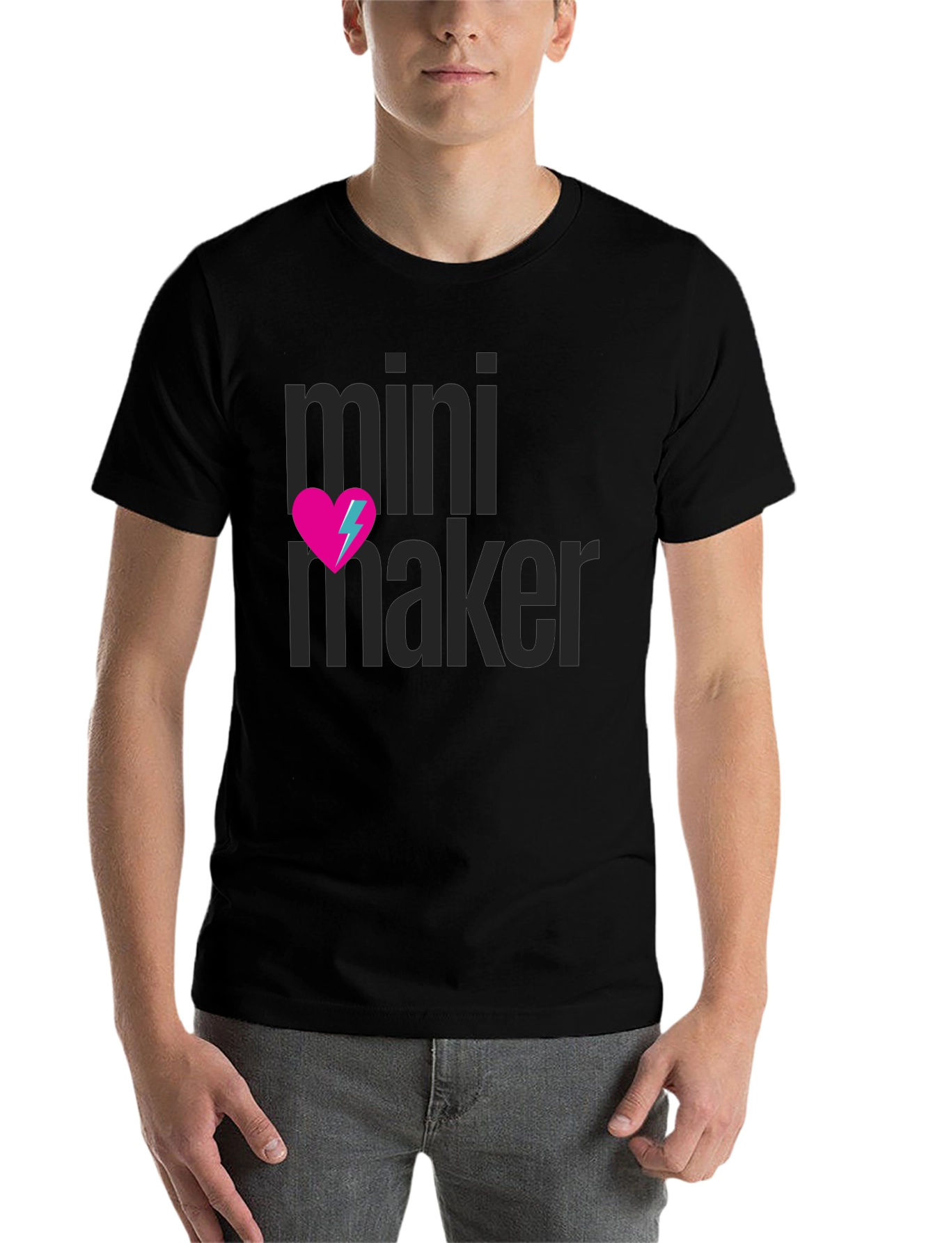 Black Mini Maker Graphic T-Shirt view 7