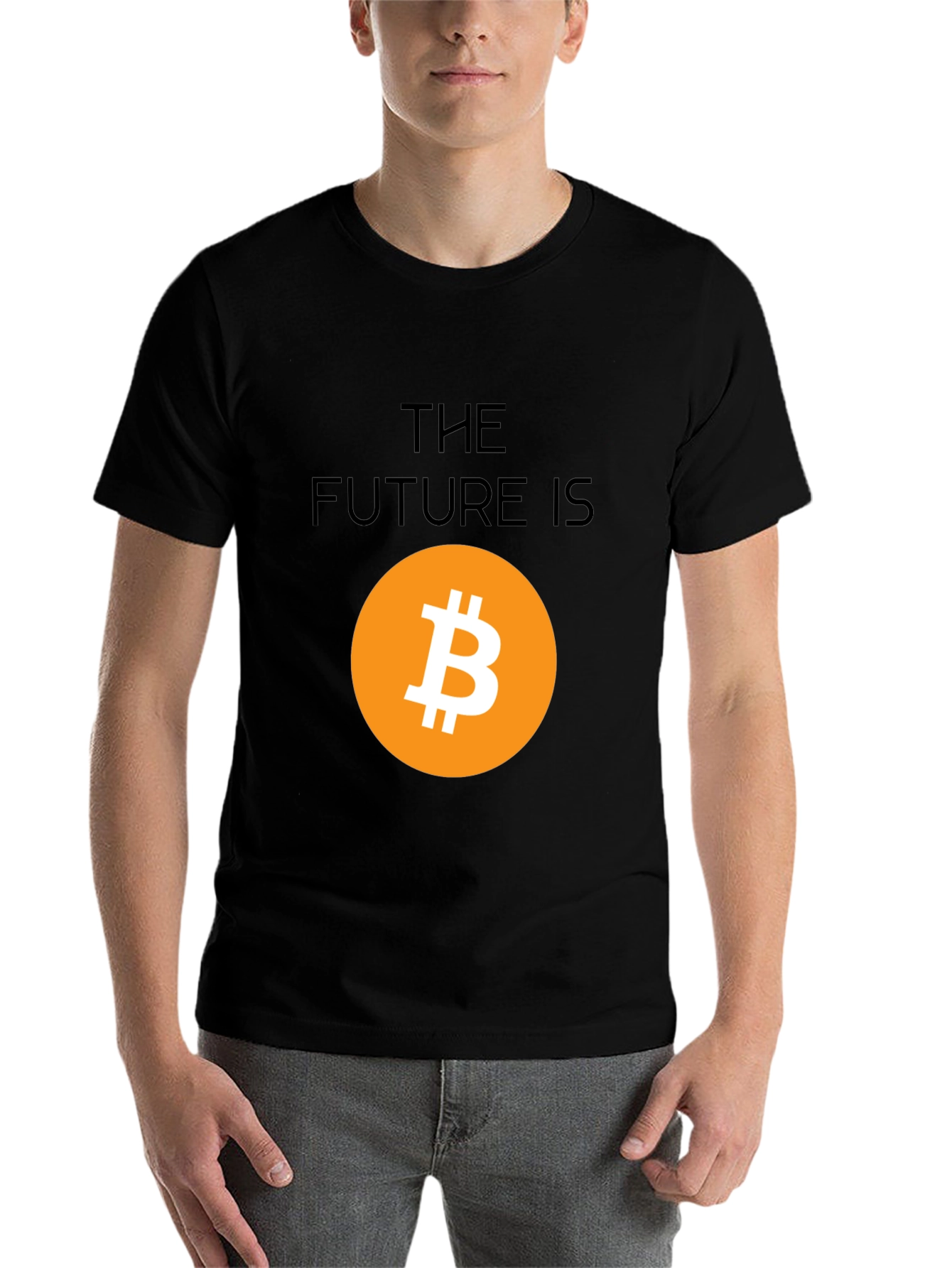 Black Bitcoin Future Graphic Tee - Crypto Black T-Shirt view 7