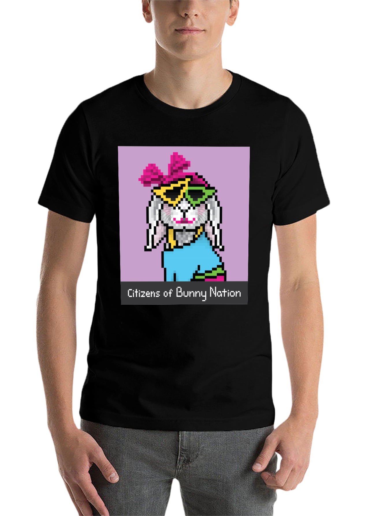 Black Citizens of Bunny Nation Graphic Tee view 7