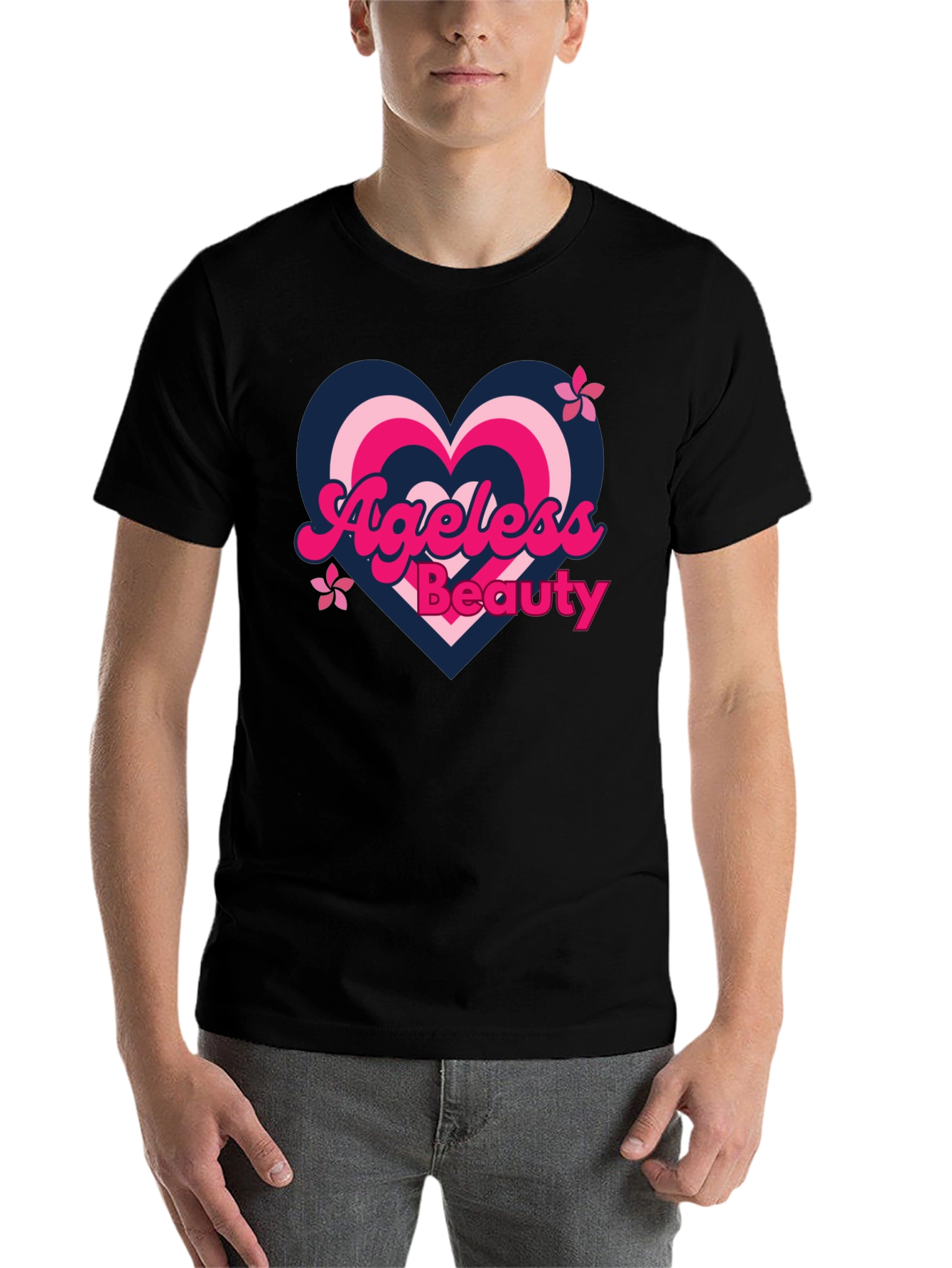 Black Ageless Beauty T-Shirt view 7