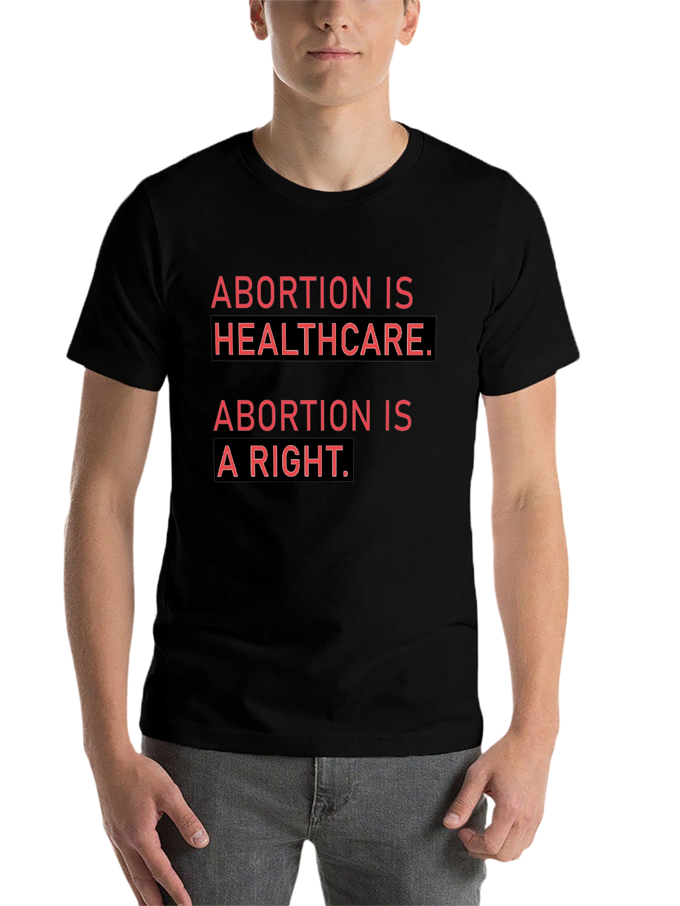 Black Abortion is Healthcare T-Shirt Pro Choice Activist Tee view 7