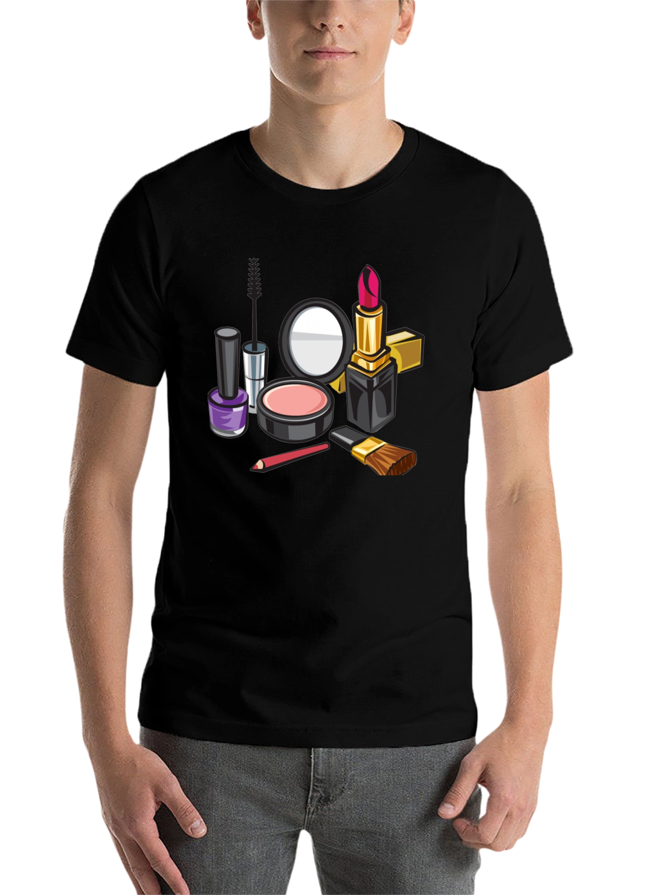 Makeup Kit Graphic Tee - Stylish & Fun! - 7