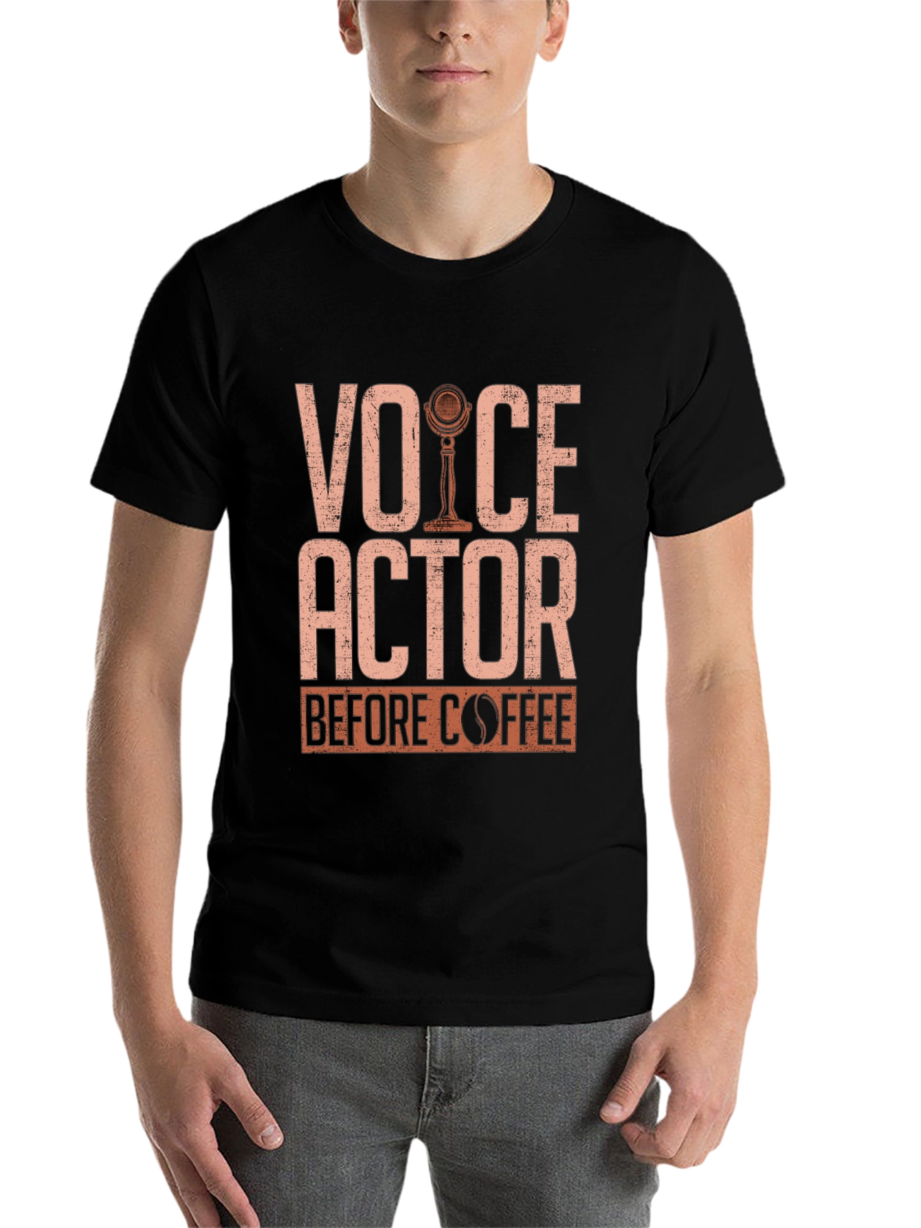 Voice Actor Before Coffee T-Shirt - 7
