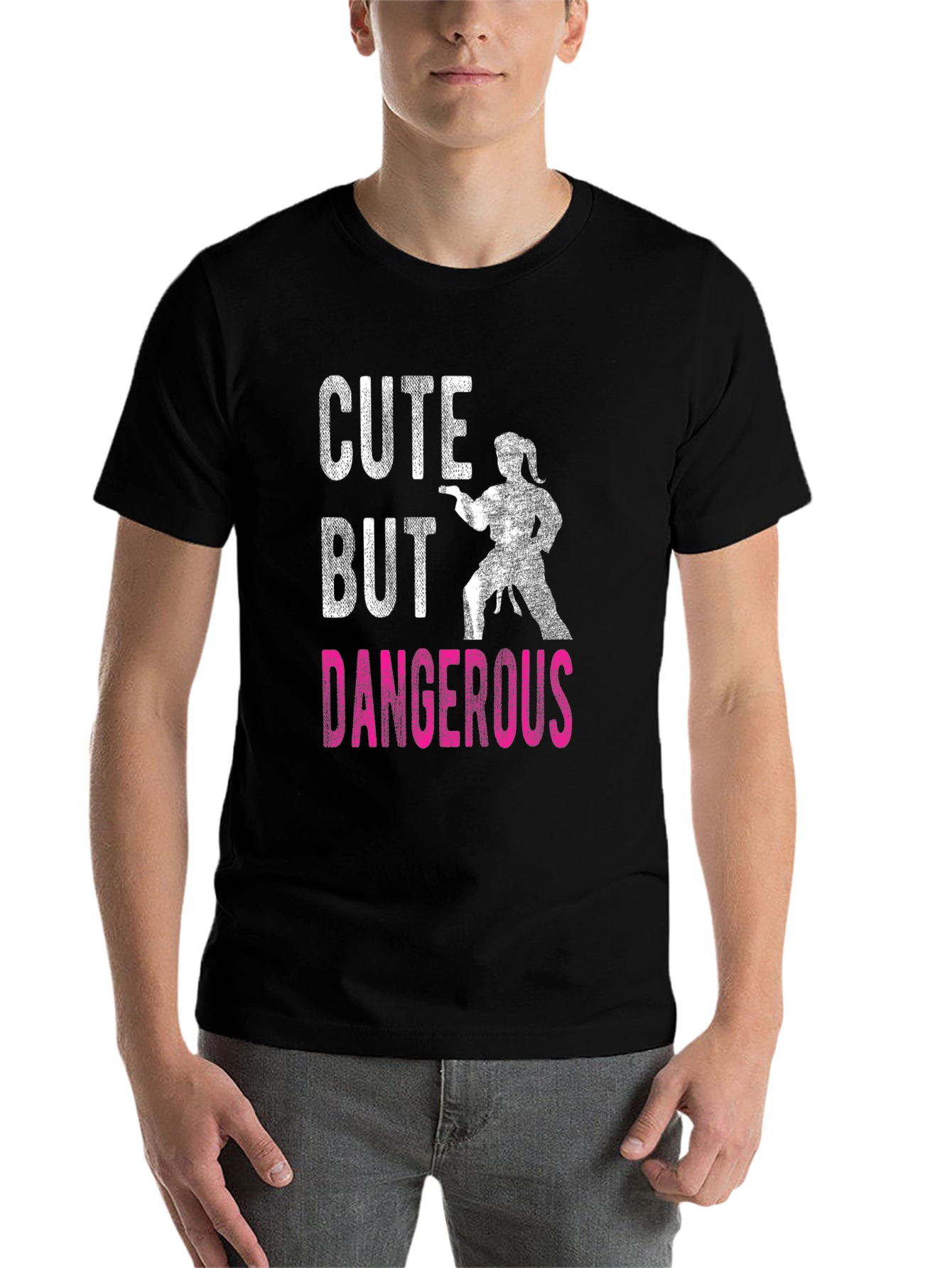 Black Cute But Dangerous T-Shirt view 7