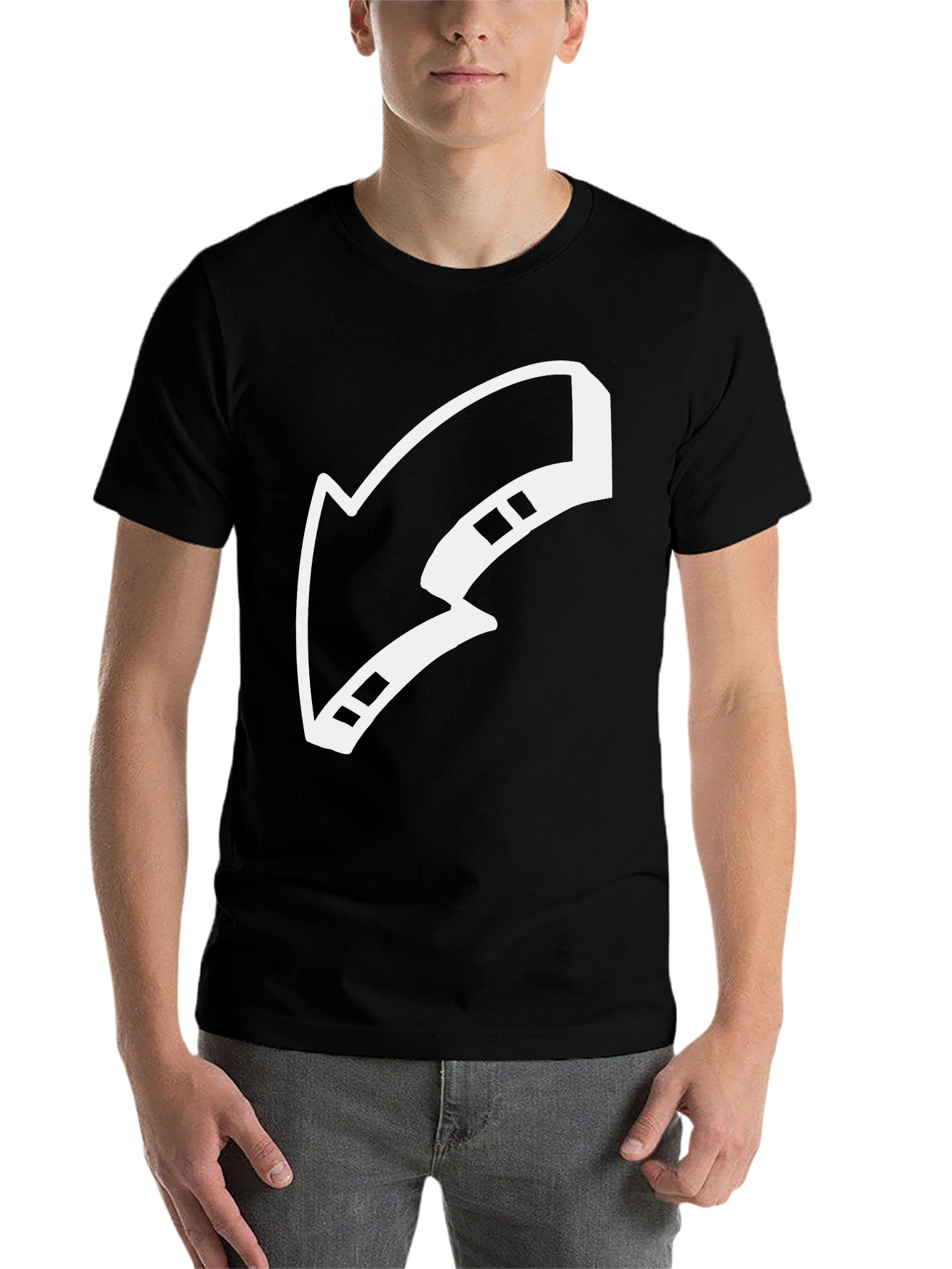 Black Arrow Graphic Black T-Shirt view 7
