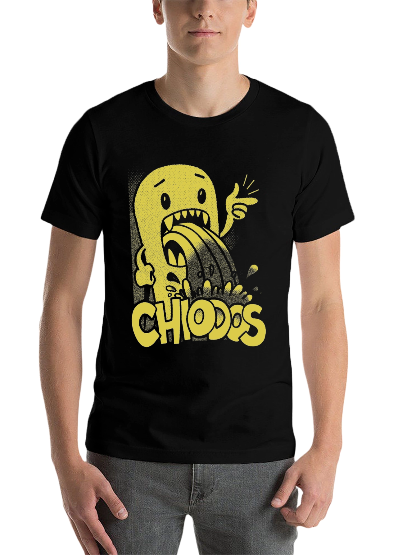 Black Chiodos Graphic Print Black T-Shirt view 7