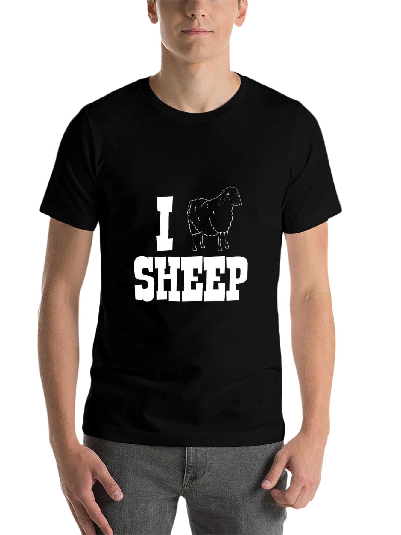 Black I Sheep T-Shirt - Cotton Tee view 7