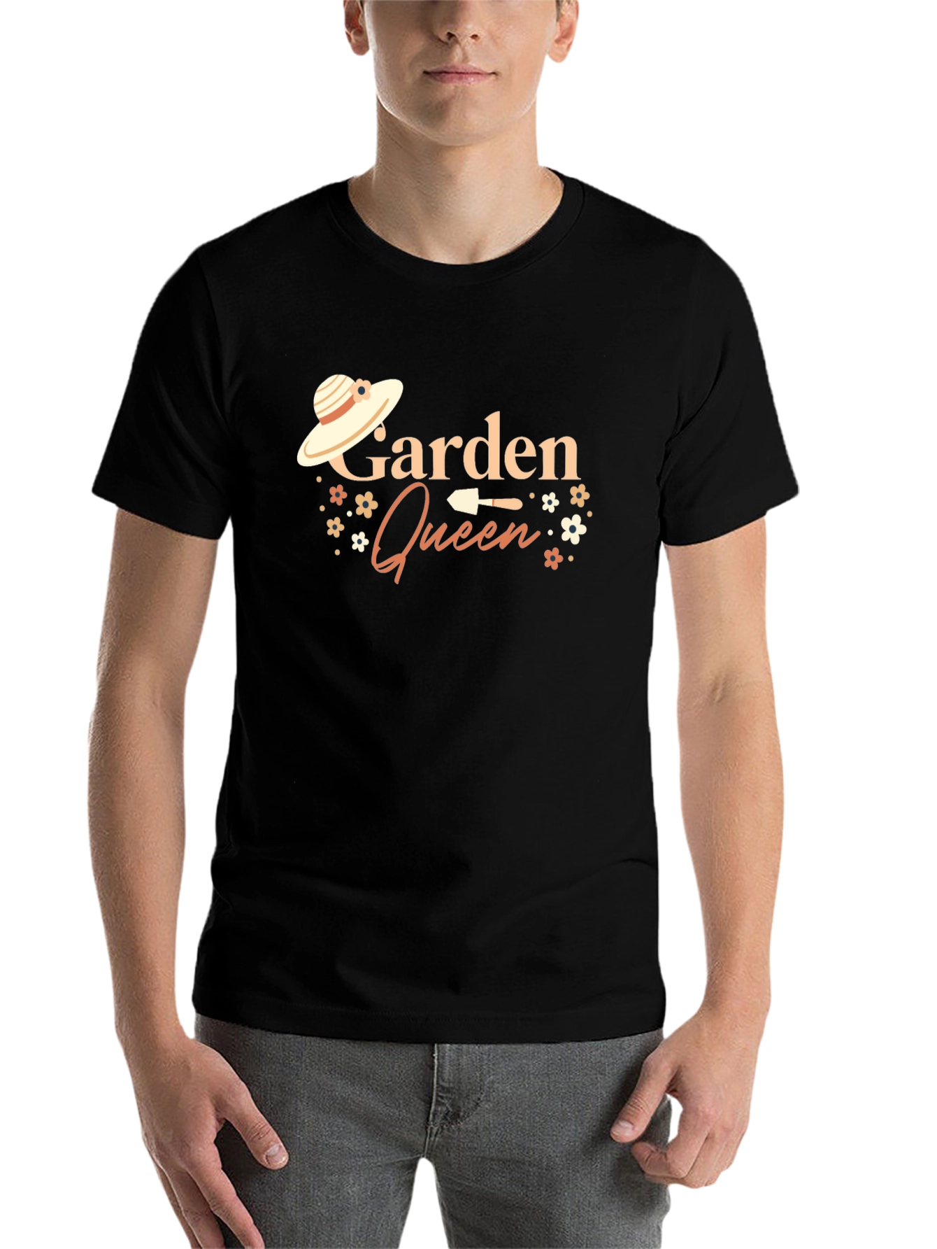 Black Garden Queen Black Graphic T-Shirt view 7