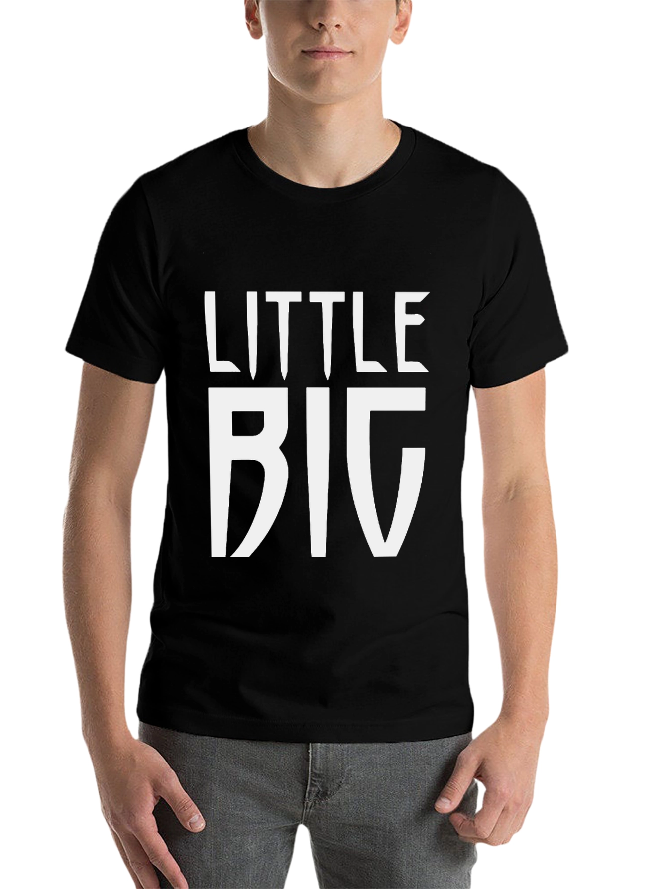 Black Little BIG Black Graphic Tee view 7