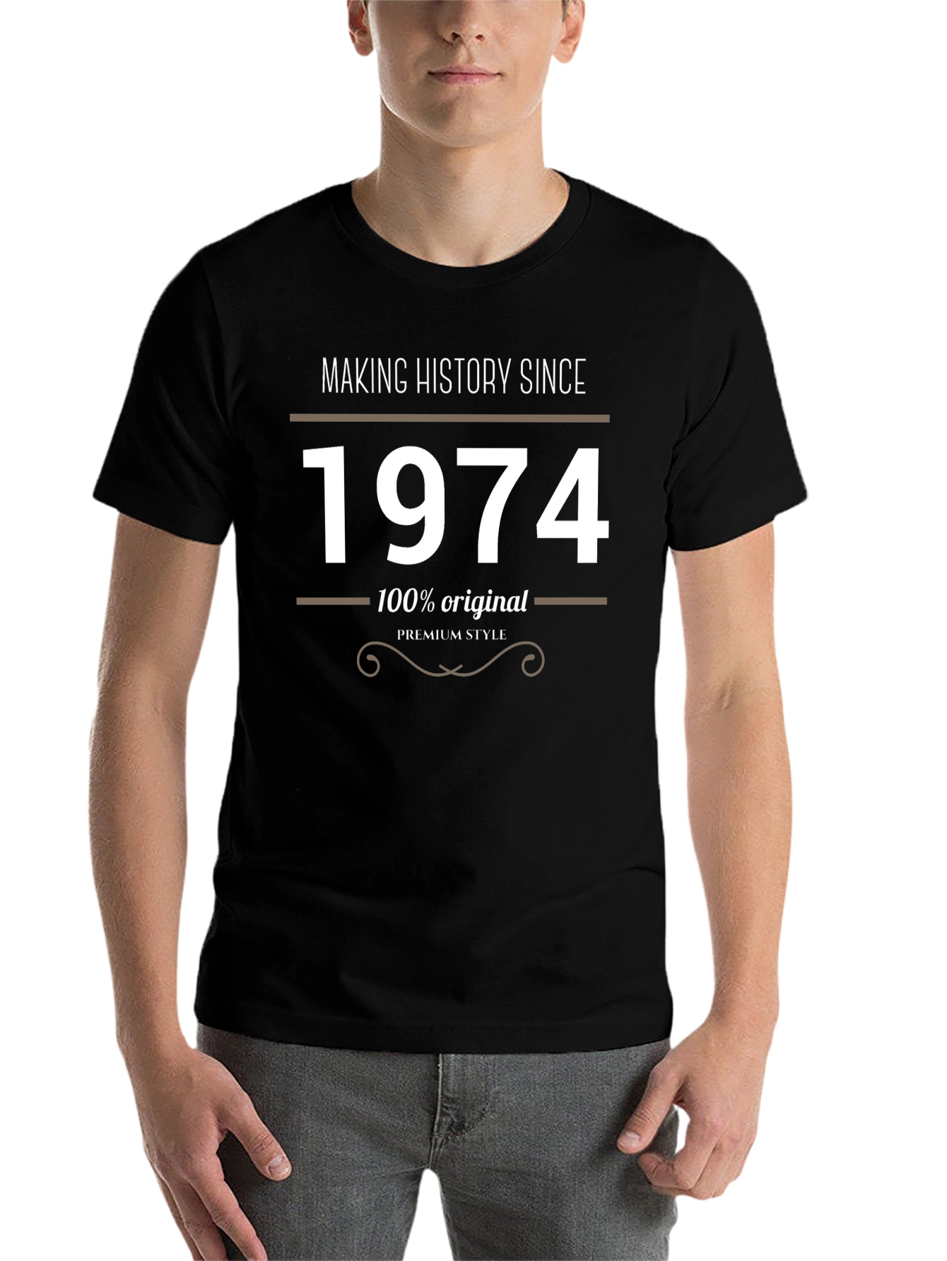 Black Making History Since 1974 Black T-Shirt view 7