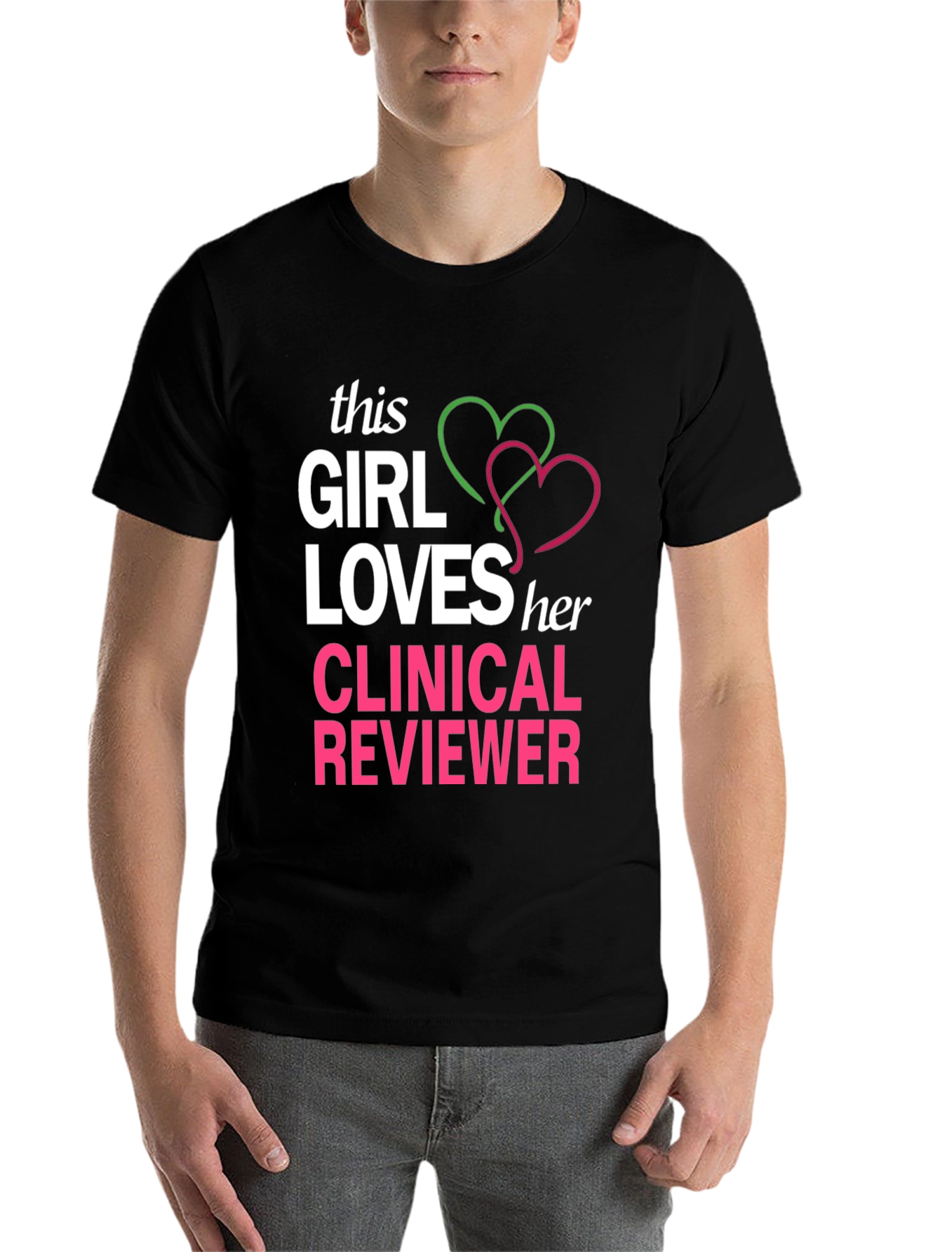 Black Clinical Reviewer Love T-Shirt view 7