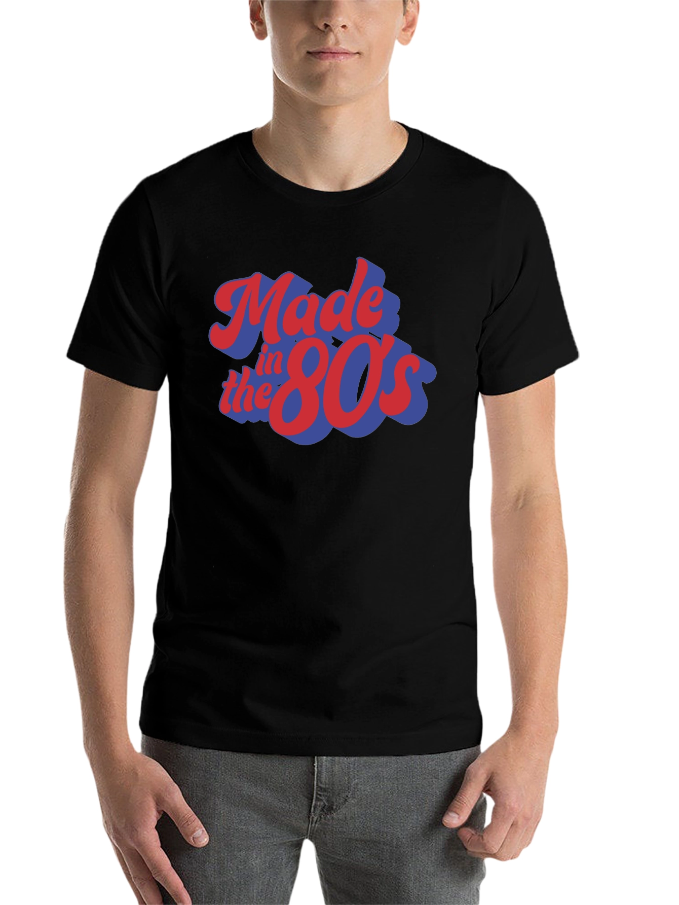 Black Made in the 80s Retro T-Shirt view 7