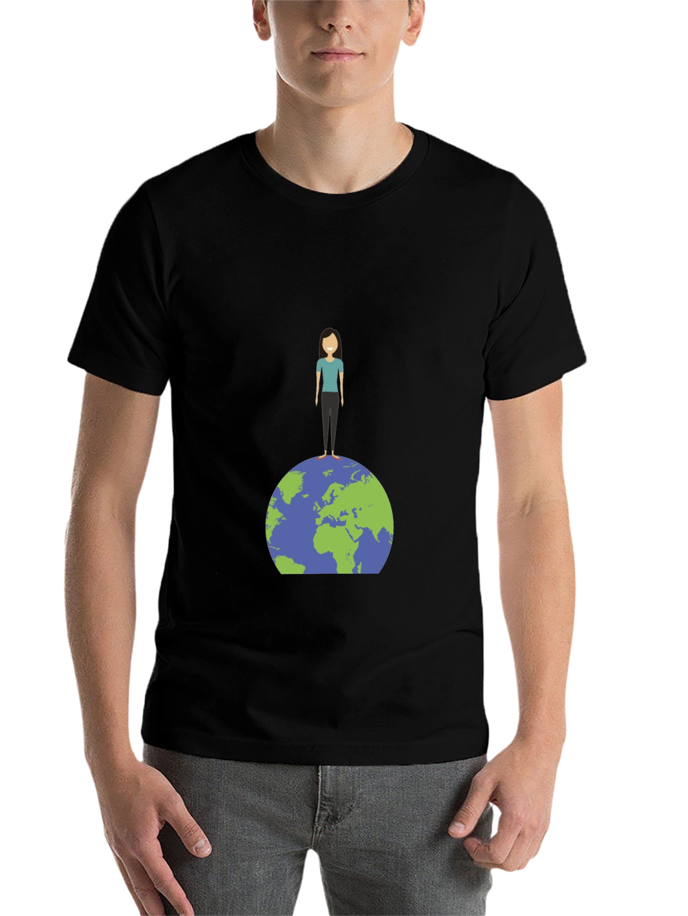 Black Earth Day Graphic Tee - Global Unity view 7
